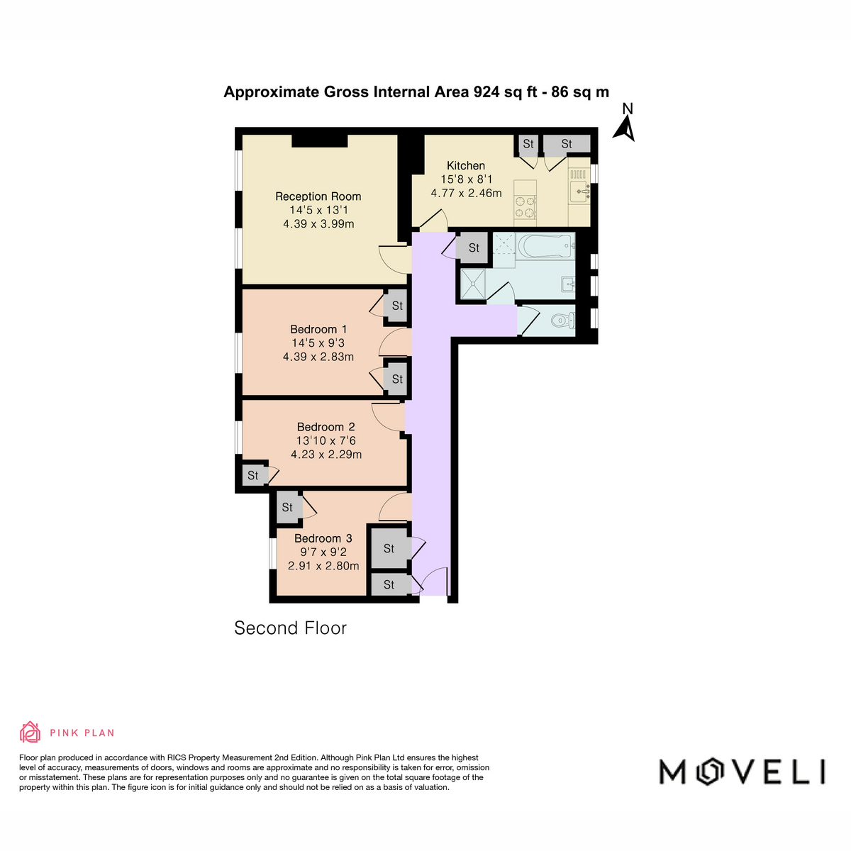 Flat Flat 25, Ingelow House, Holland Street, London floorplan