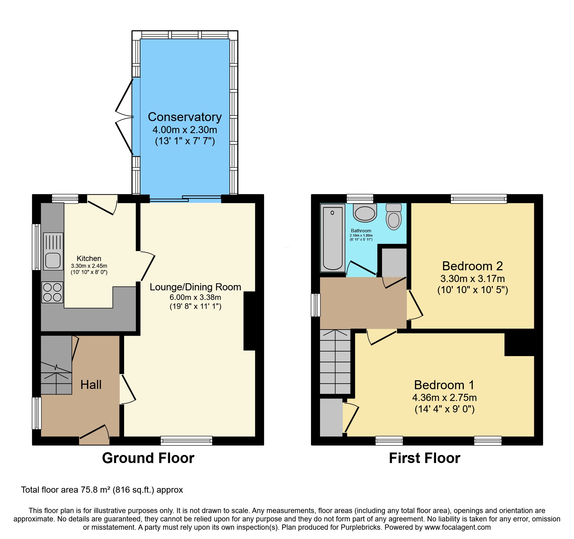 170, Kent Road, Wednesbury floorplan