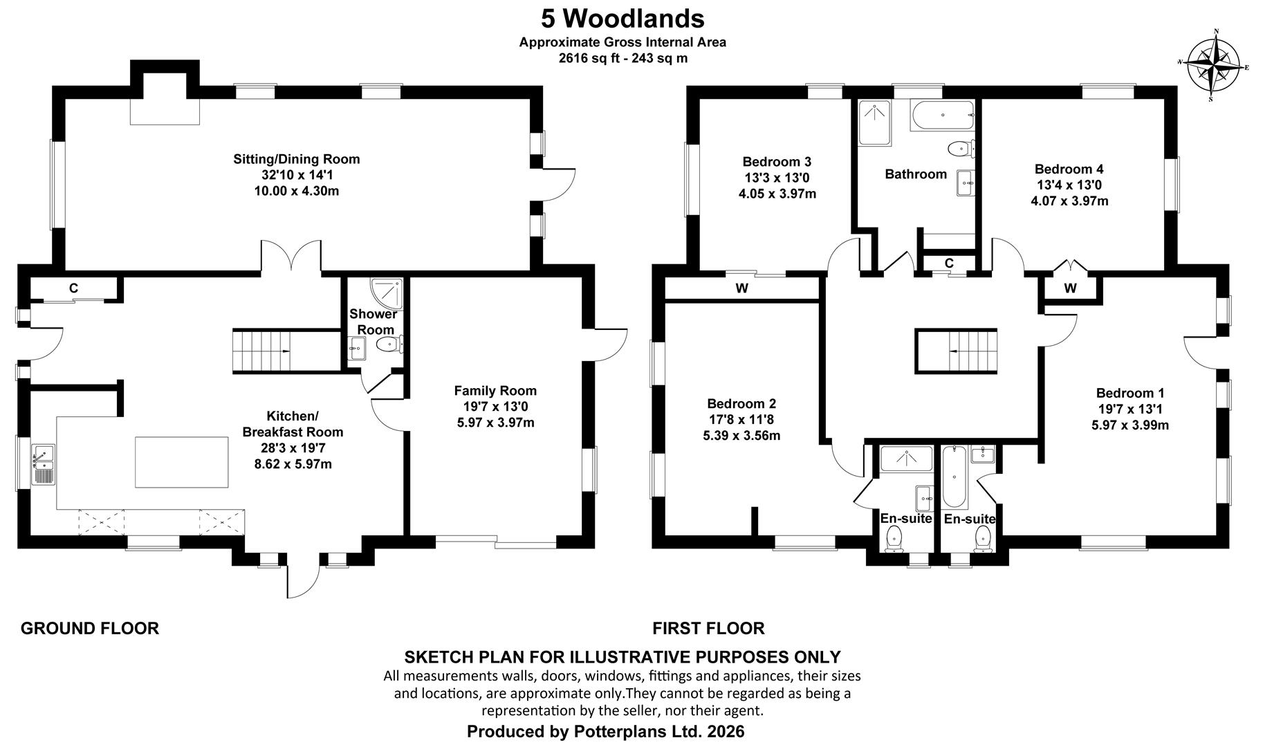 5, Woodlands, Shanklin floorplan