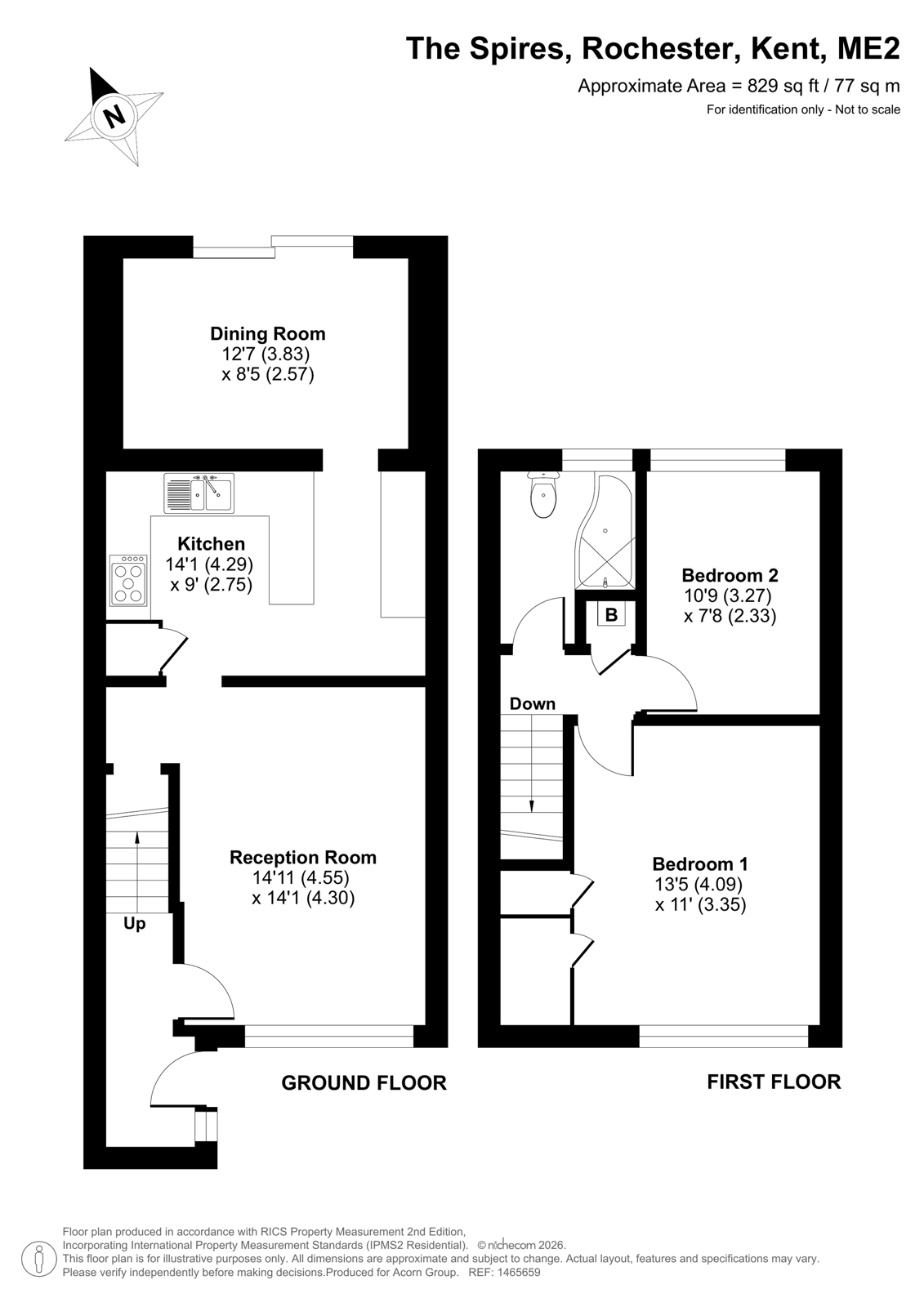 91, The Spires, Rochester floorplan