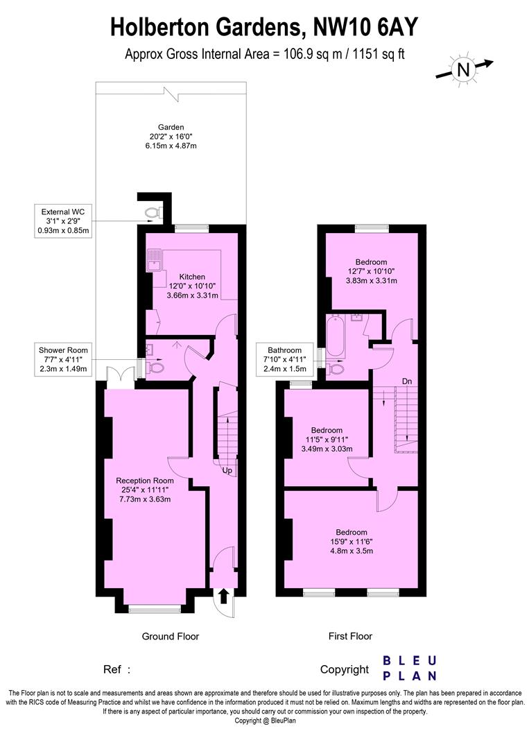 15, Holberton Gardens, London floorplan