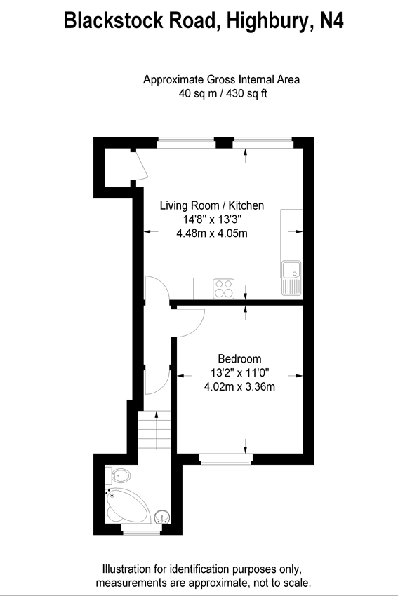 1 Bedrooms Flat to rent in Blackstock Road, London N4
