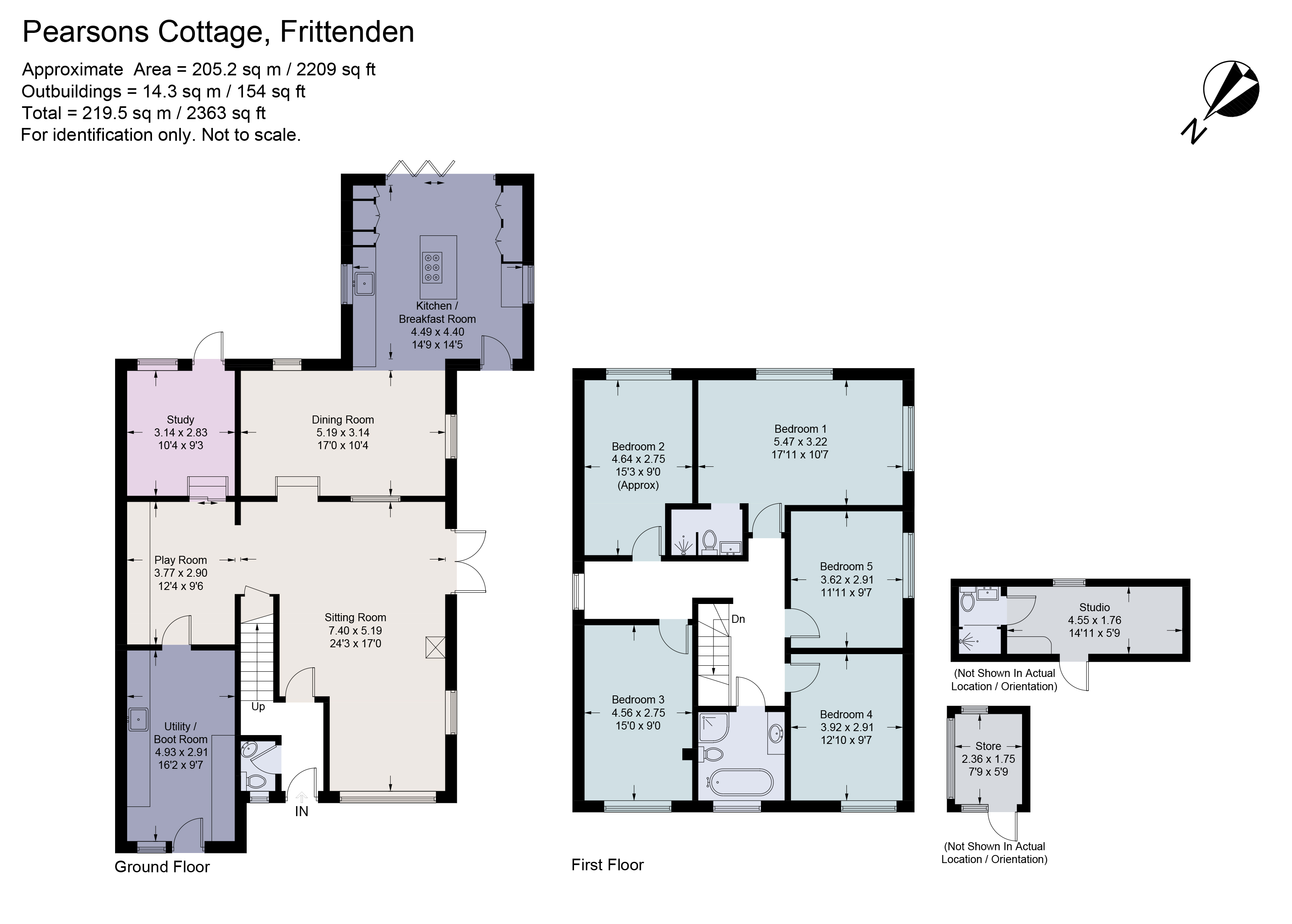 Pearsons Cottage,, The Street, Cranbrook floorplan