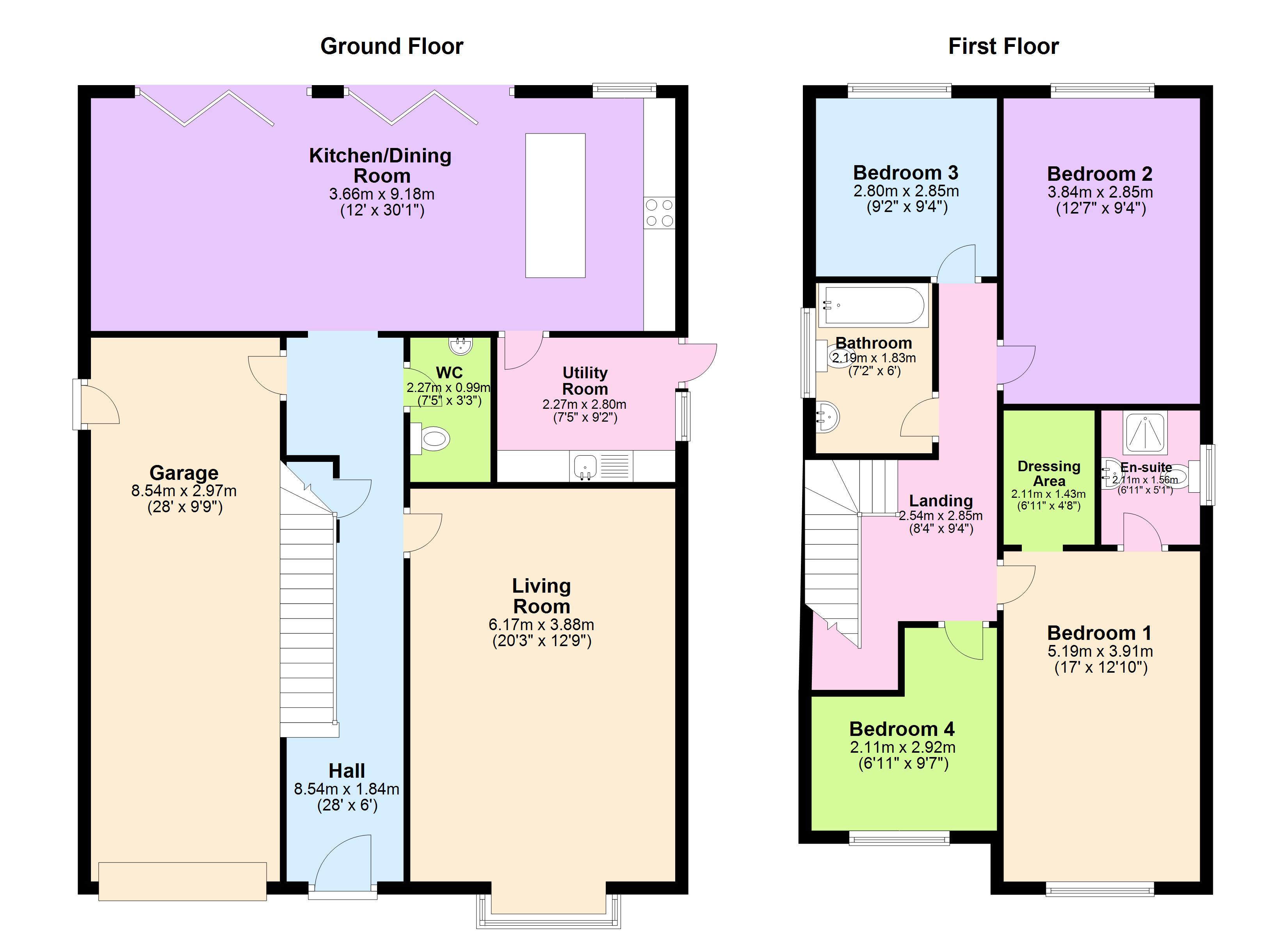 123, Stevens Lane, BREASTON floorplan