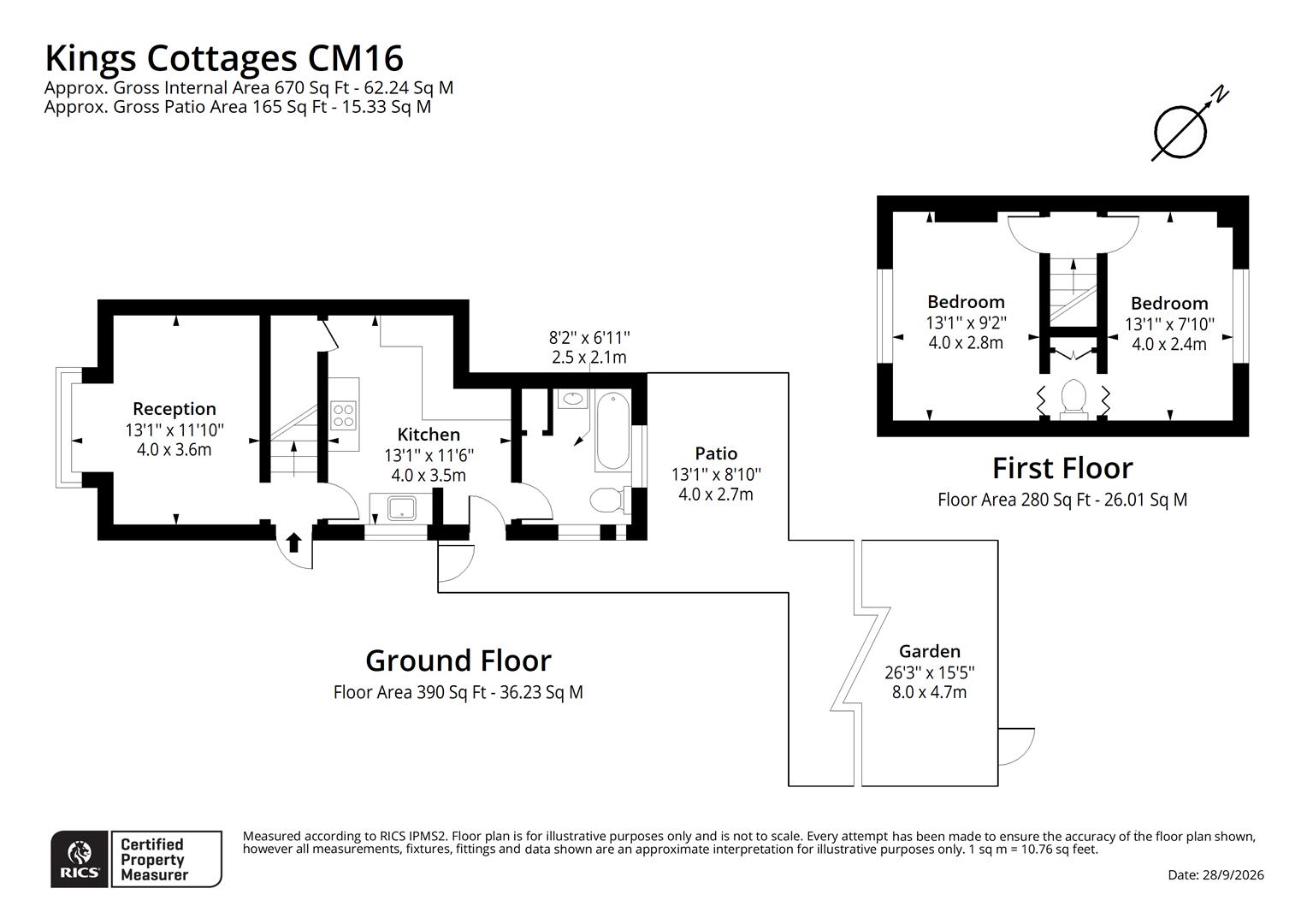 1, Kings Cottages, Epping floorplan