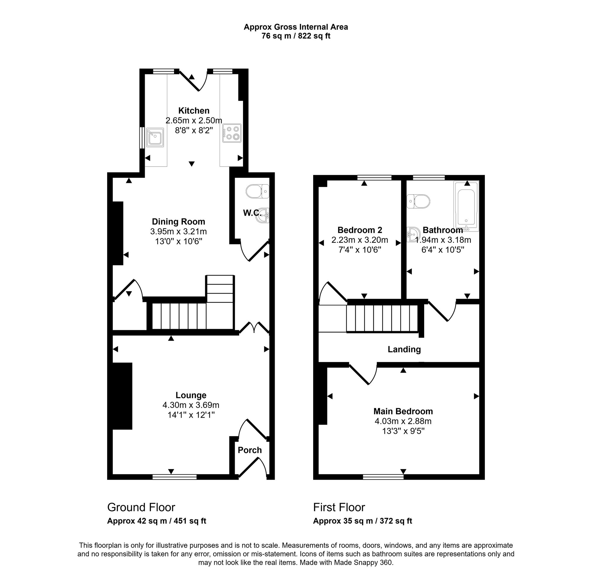 50 Victoria Road, Wigan floorplan