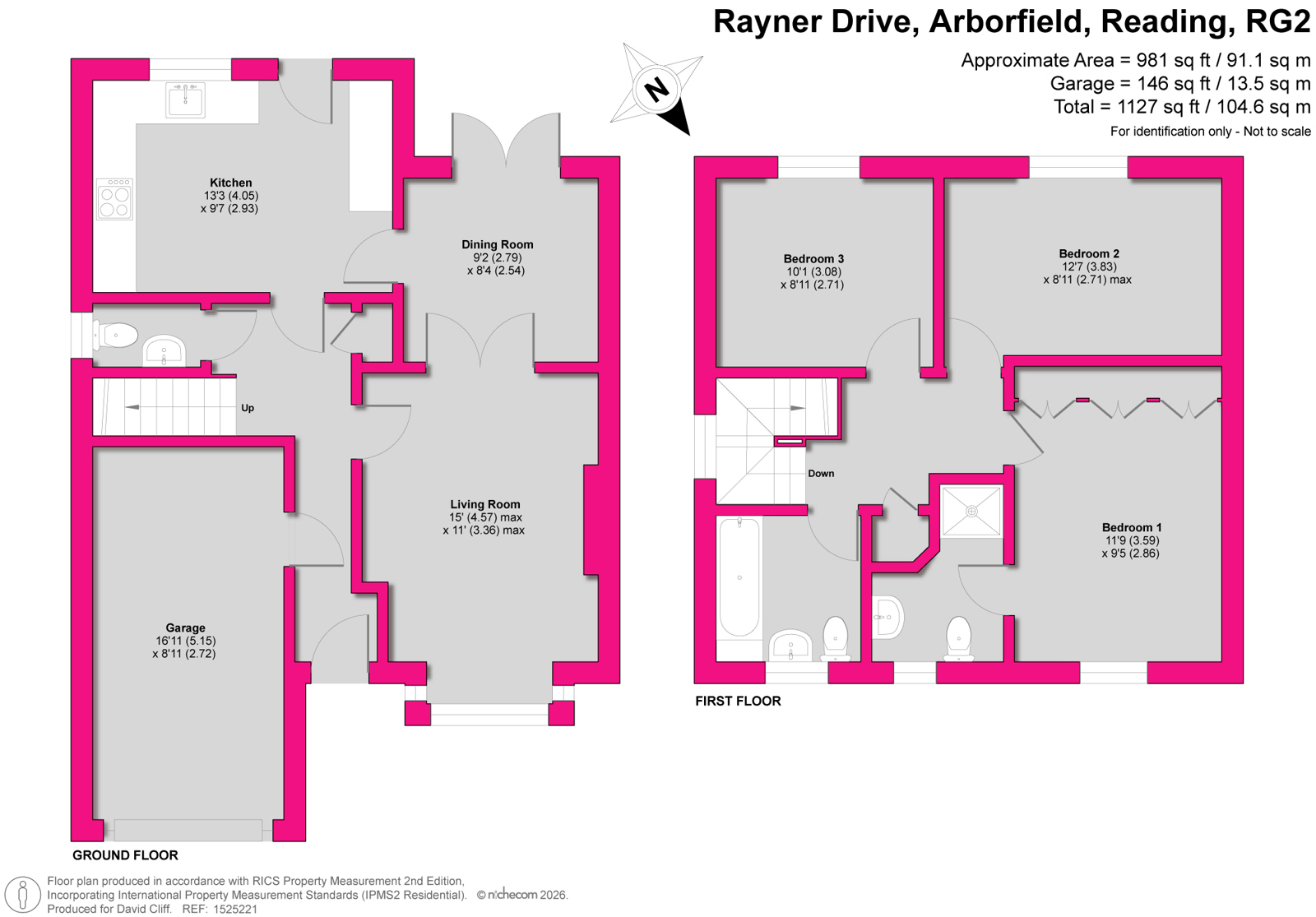 8, Rayner Drive, Reading floorplan