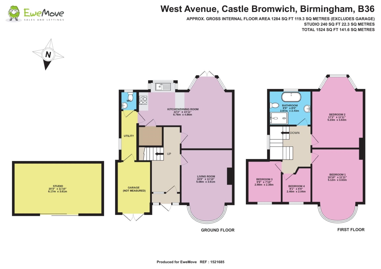 24, West Avenue Castle Bromwich, Birmingham floorplan