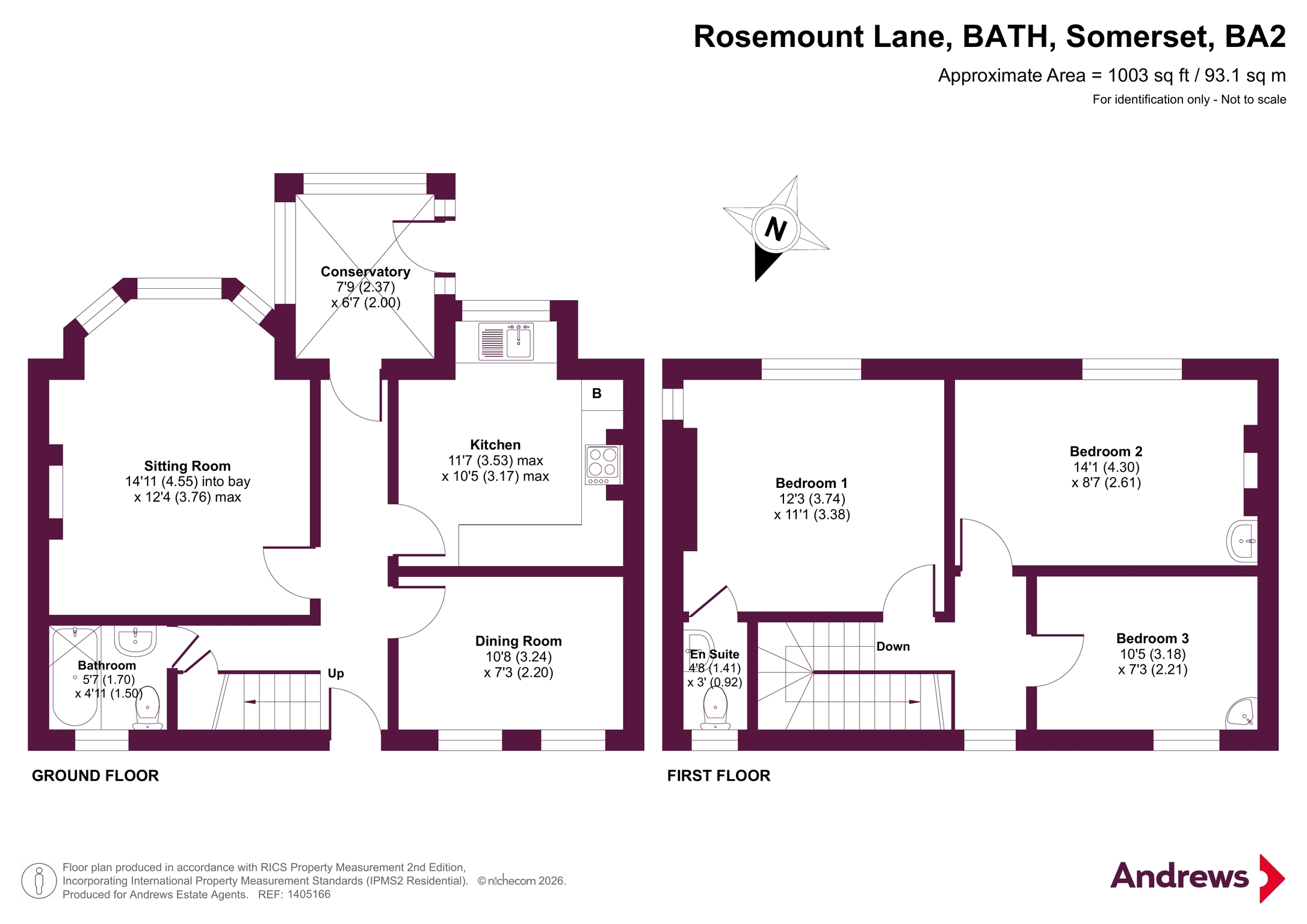1, Rosemount Lane, Somerset floorplan