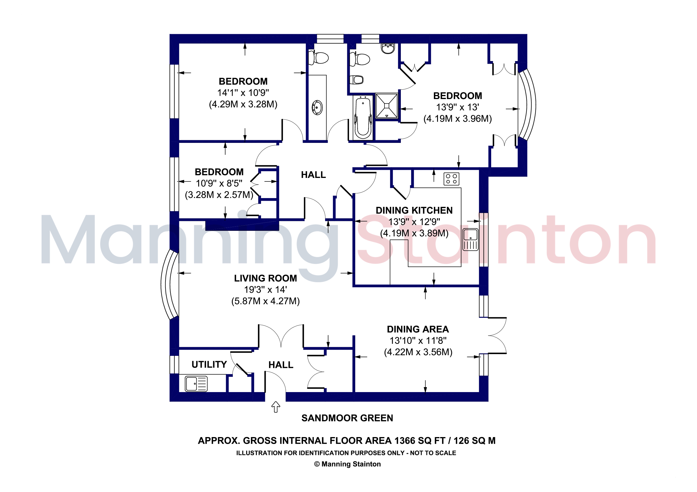 20, Sandmoor Green, West Yorkshire floorplan