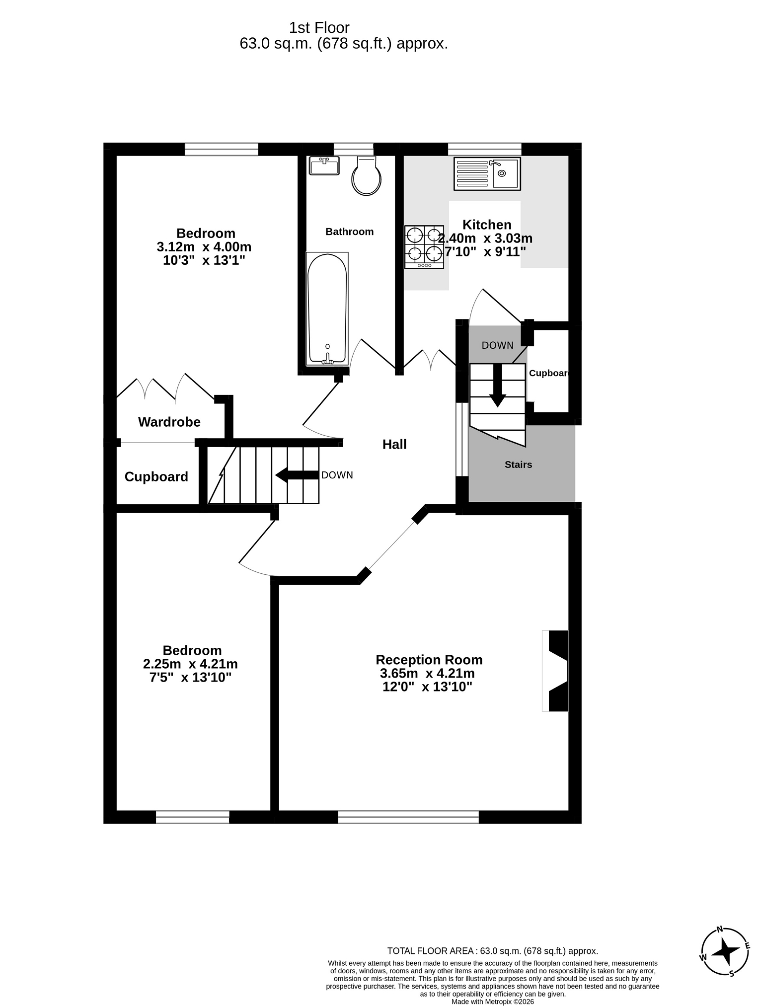 213, Moor Lane, Chessington floorplan