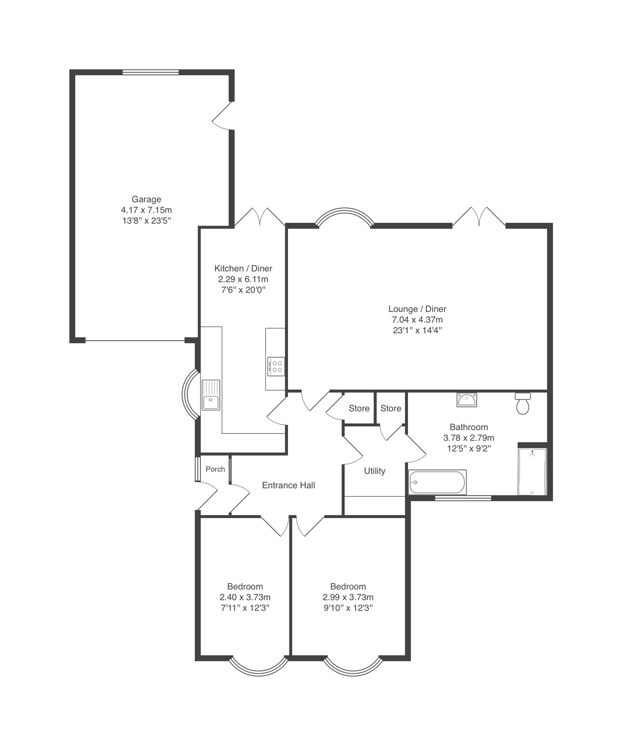 8 Newstead Avenue, Leicester floorplan