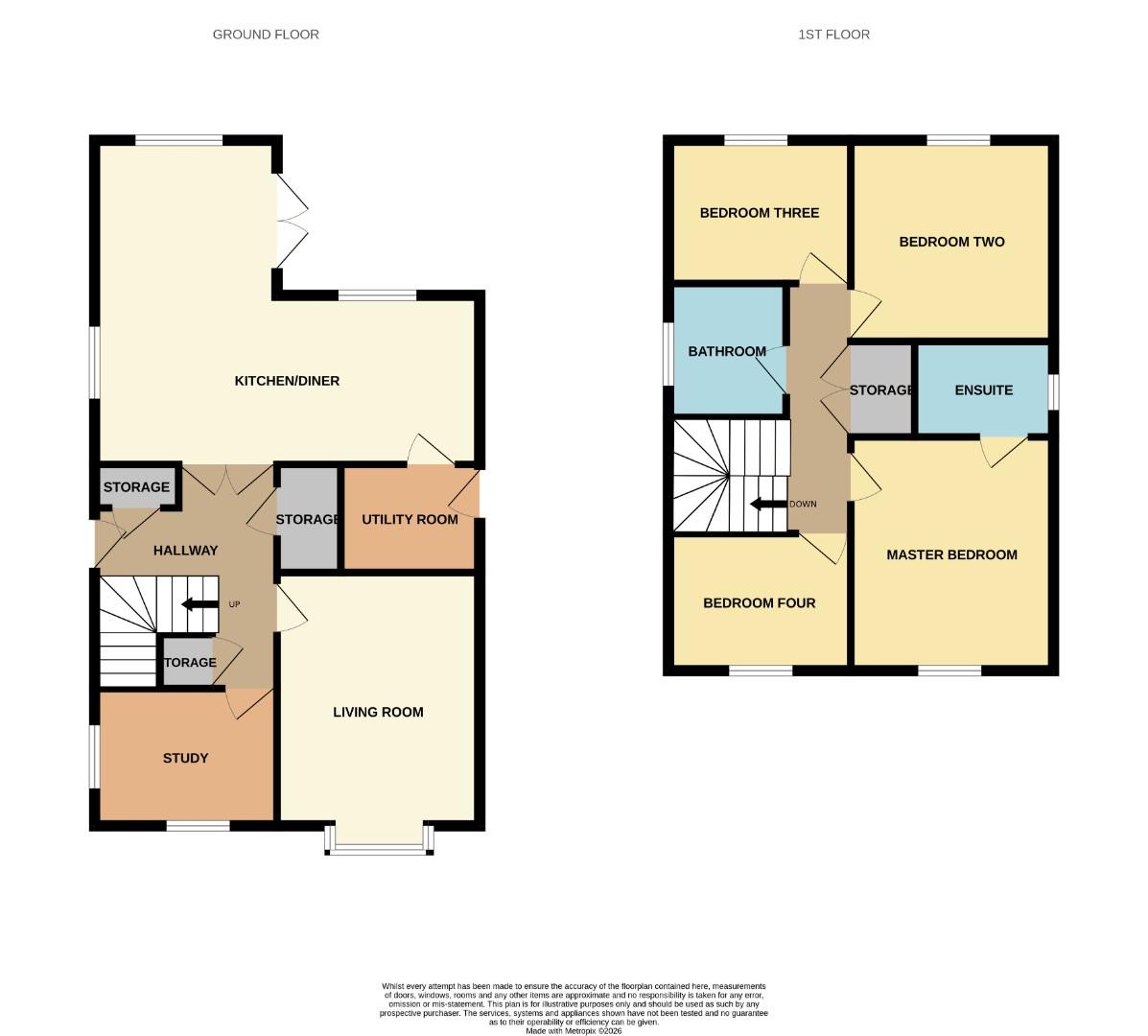 14, Laburnum Grove, Bishop Auckland floorplan