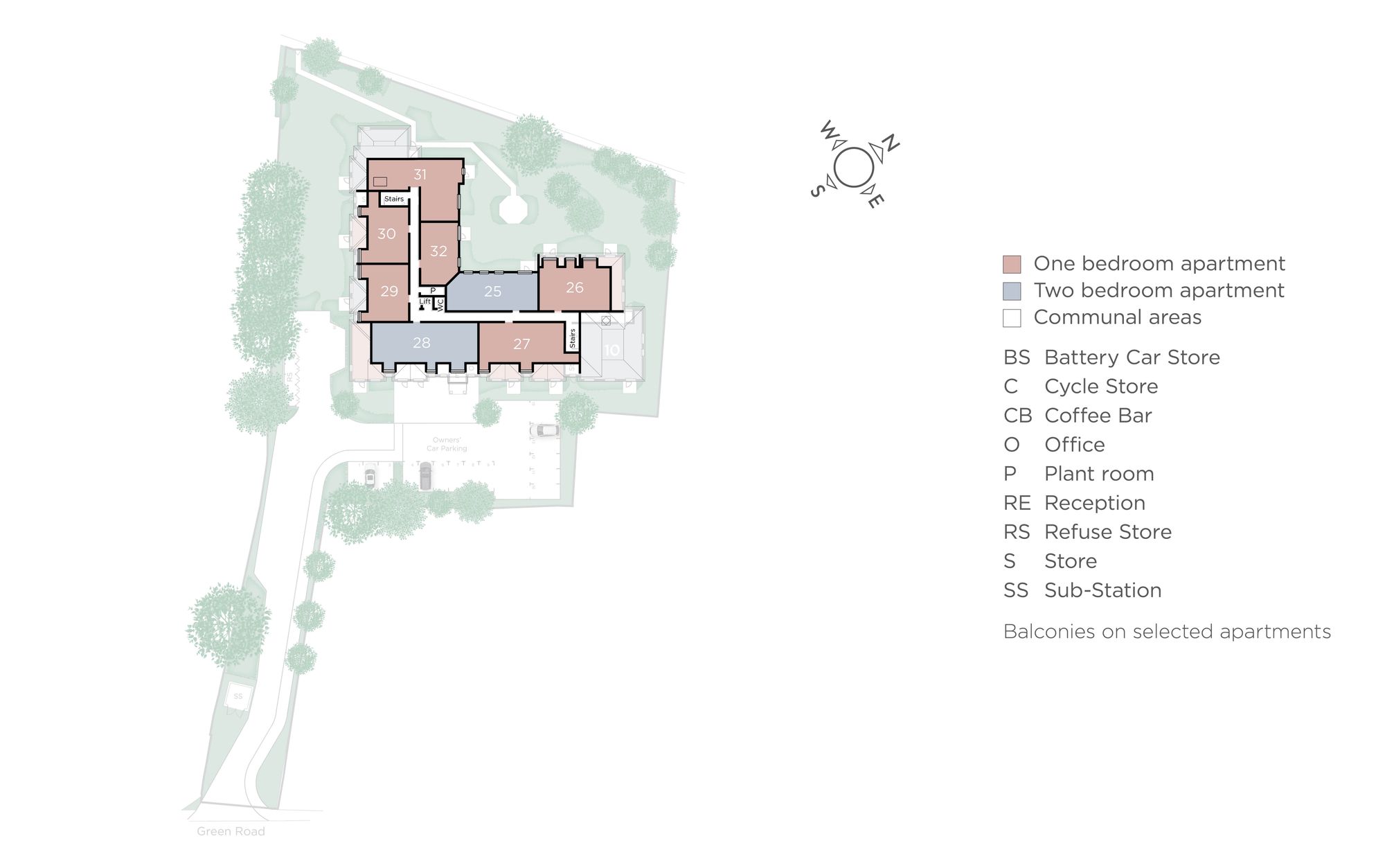 Apt 25, Marlborough Lodge, Green Road, Kidlington floorplan