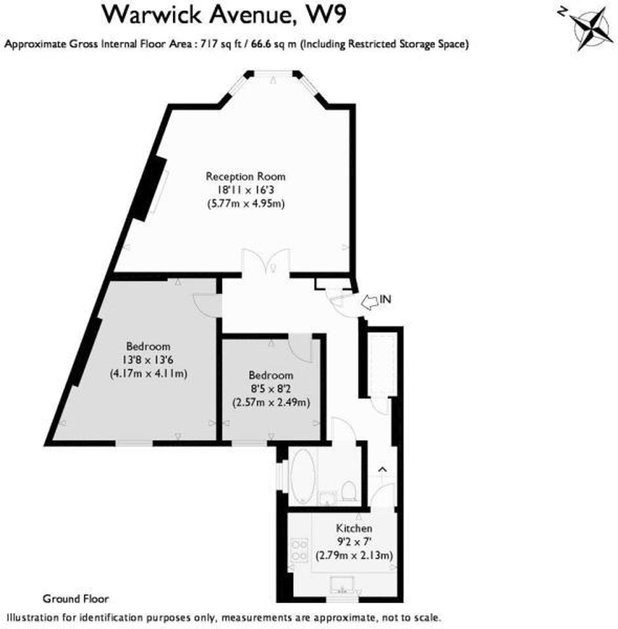 Ground Floor Flat, 119 Warwick Avenue, London floorplan