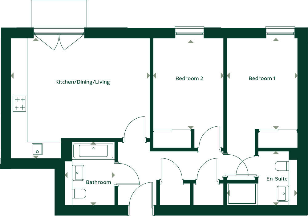 Plot 80 - The Wireworks,, Plot 80 - The Wireworks, East Lothian floorplan