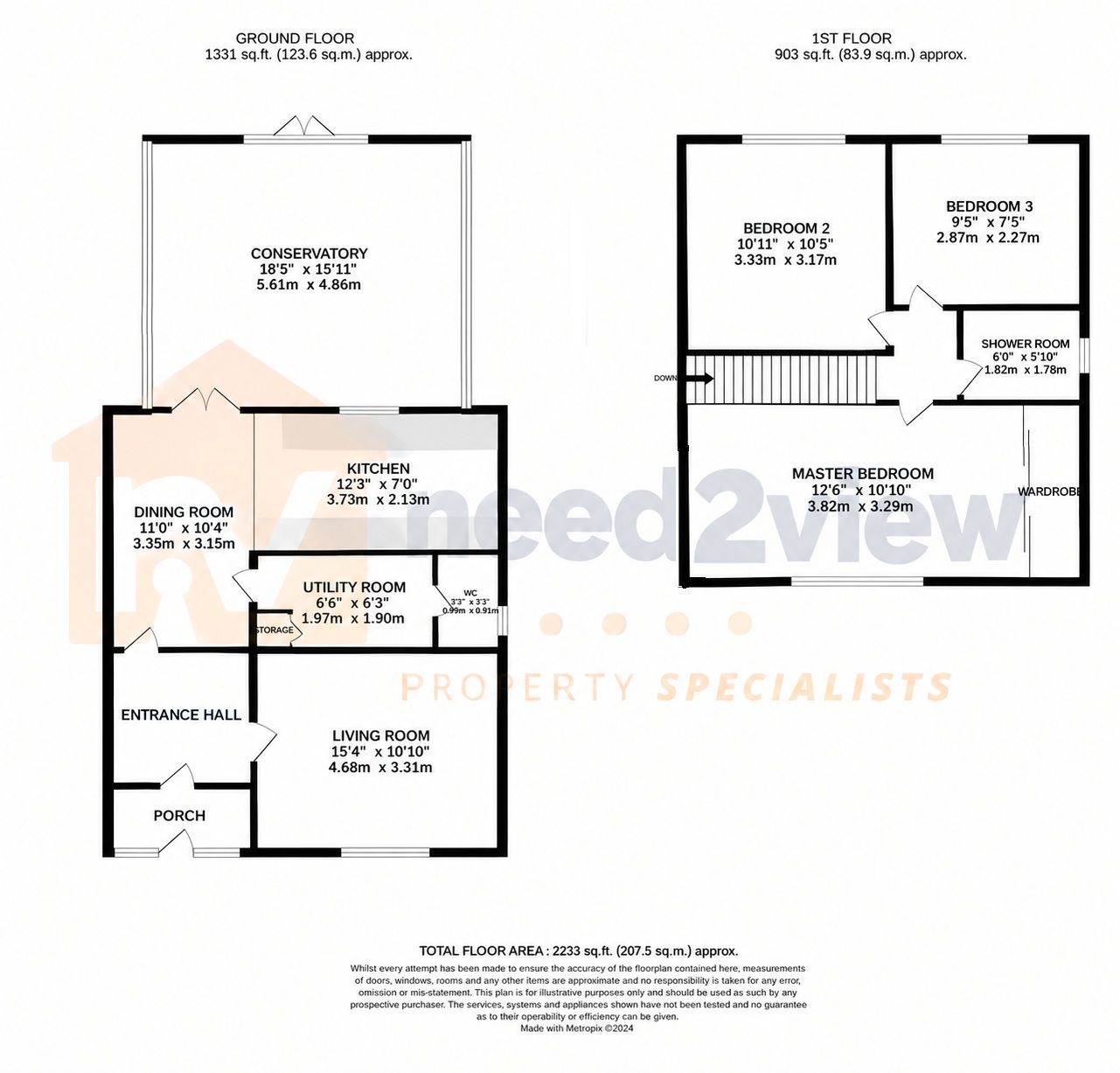 22 Bedford Grove, Nottingham floorplan