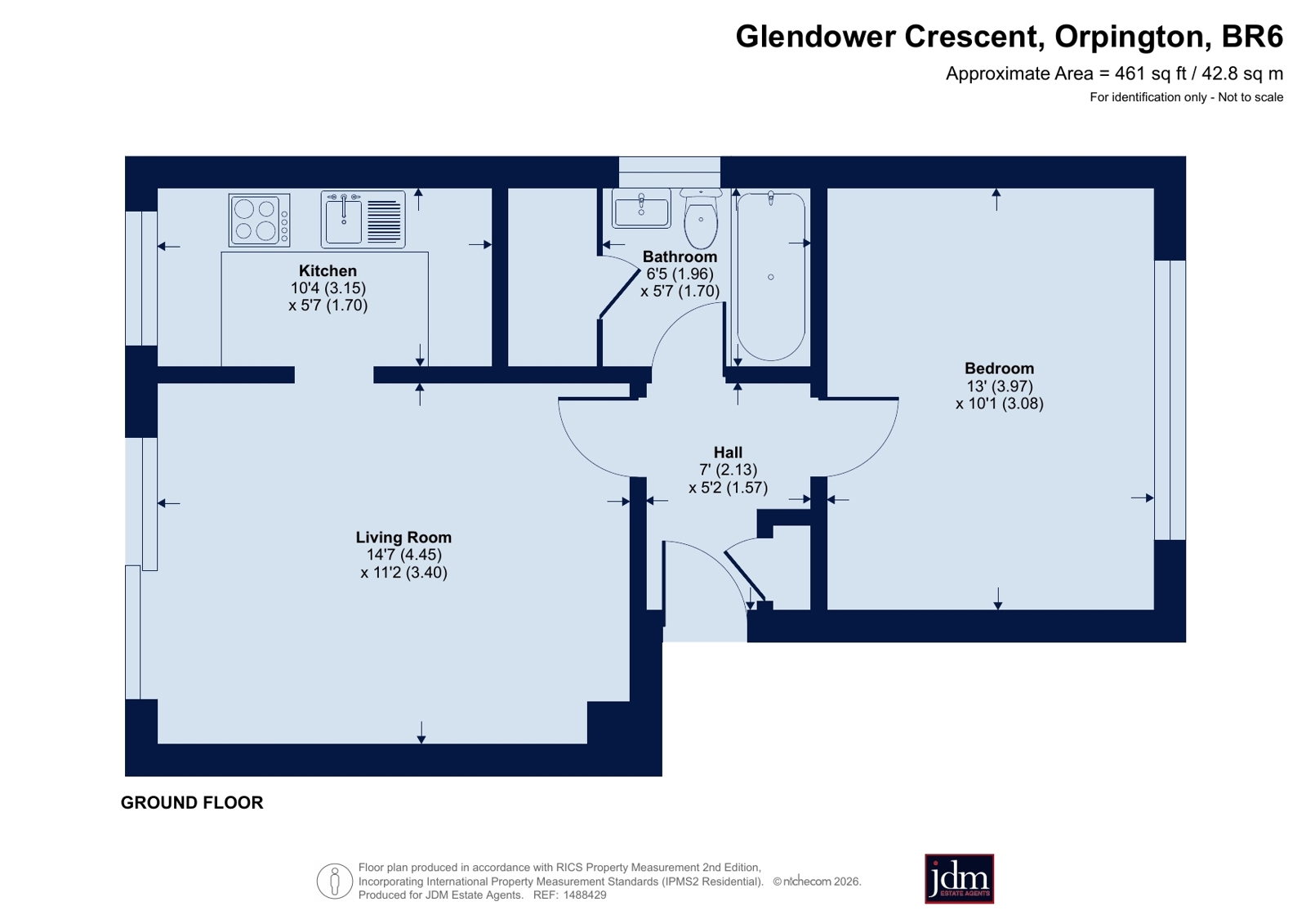 50, Glendower Crescent, Orpington floorplan