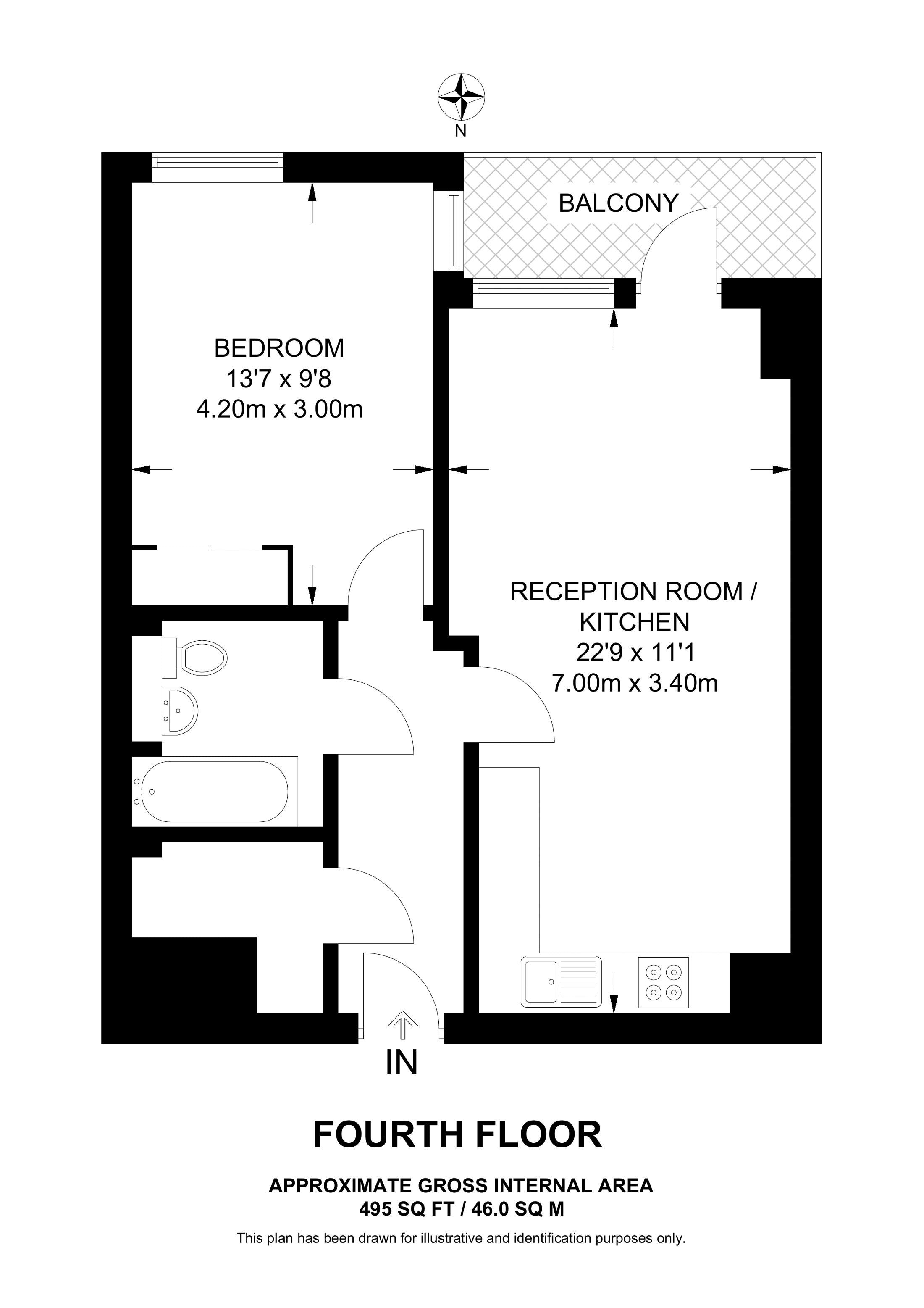Amelia Street, Elephant And Castle, London SE17, 1 bedroom flat to rent