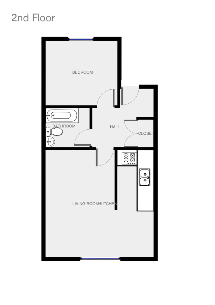 Flat B, 153, Whitchurch Road, Cardiff floorplan