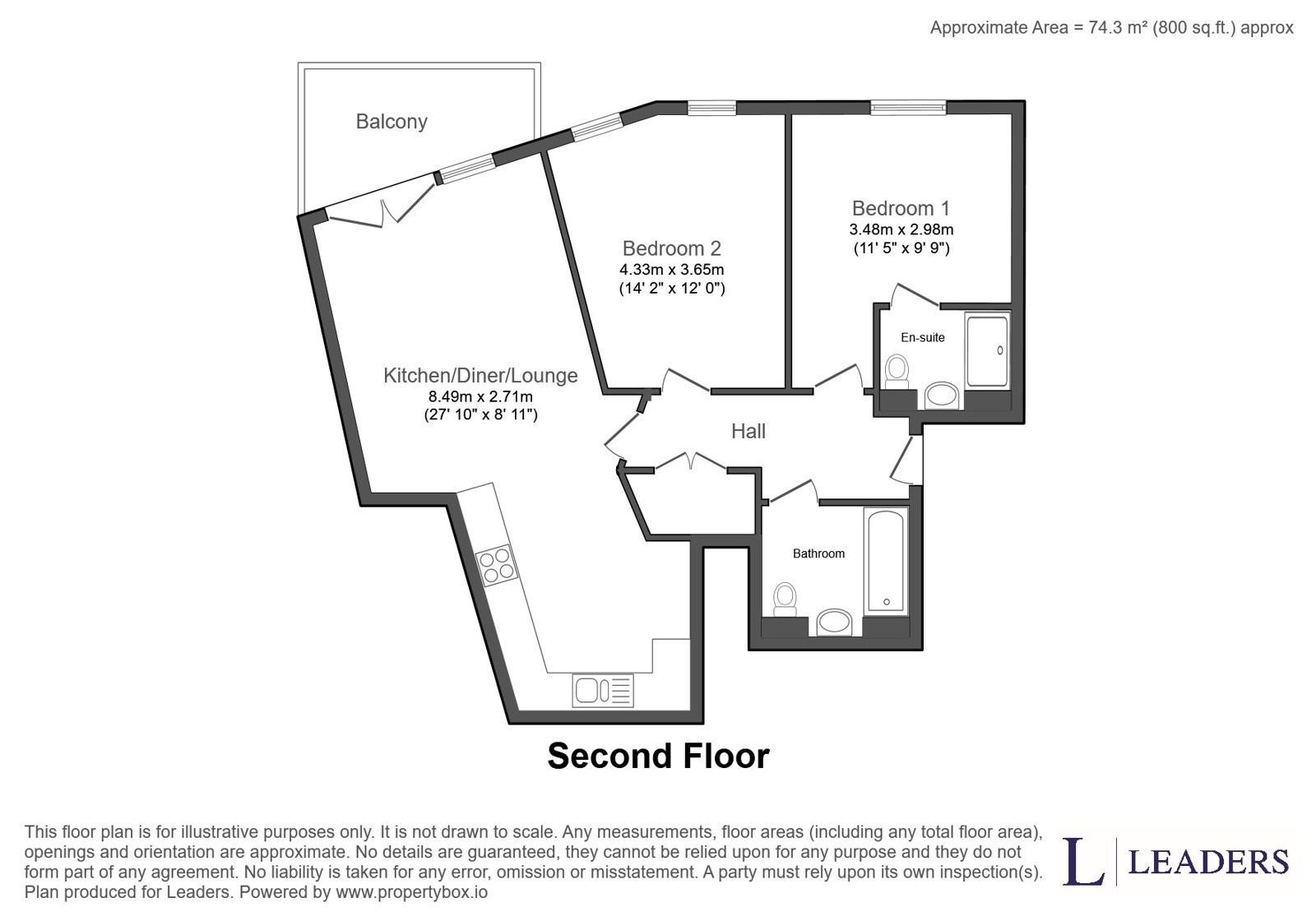 Flat 13 Backus Lodge, 12, Atlas Way, Milton Keynes floorplan