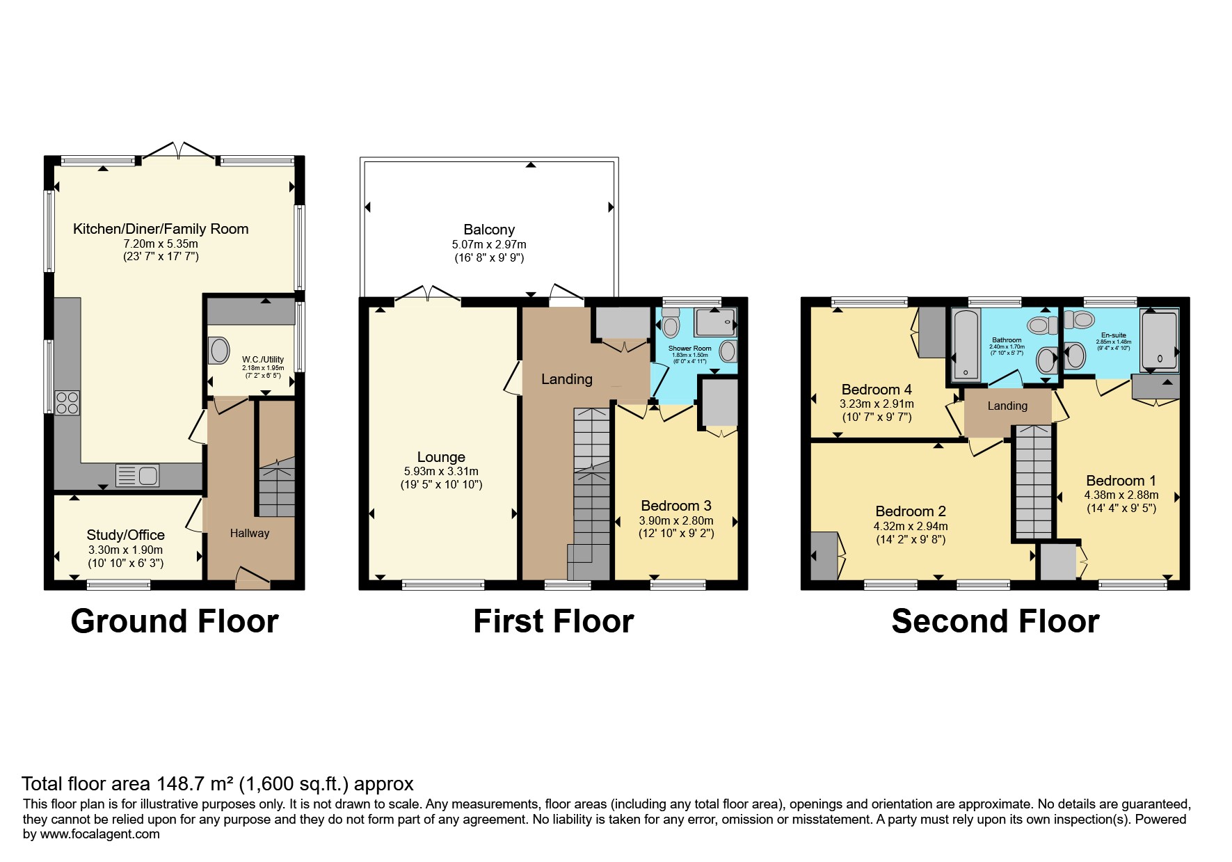 112, Conisborough Way, Hemsworth, Pontefract floorplan
