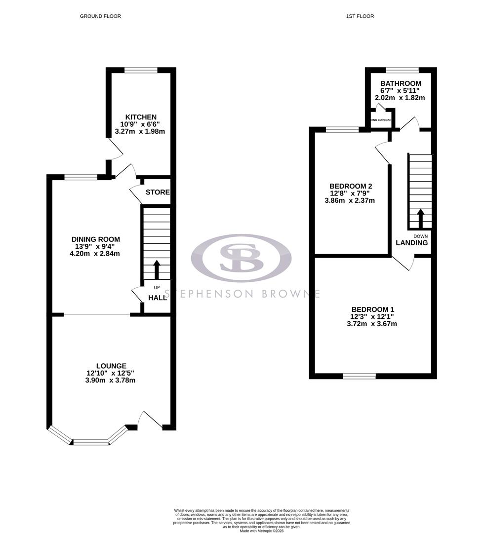 14, Minshull New Road, Crewe floorplan