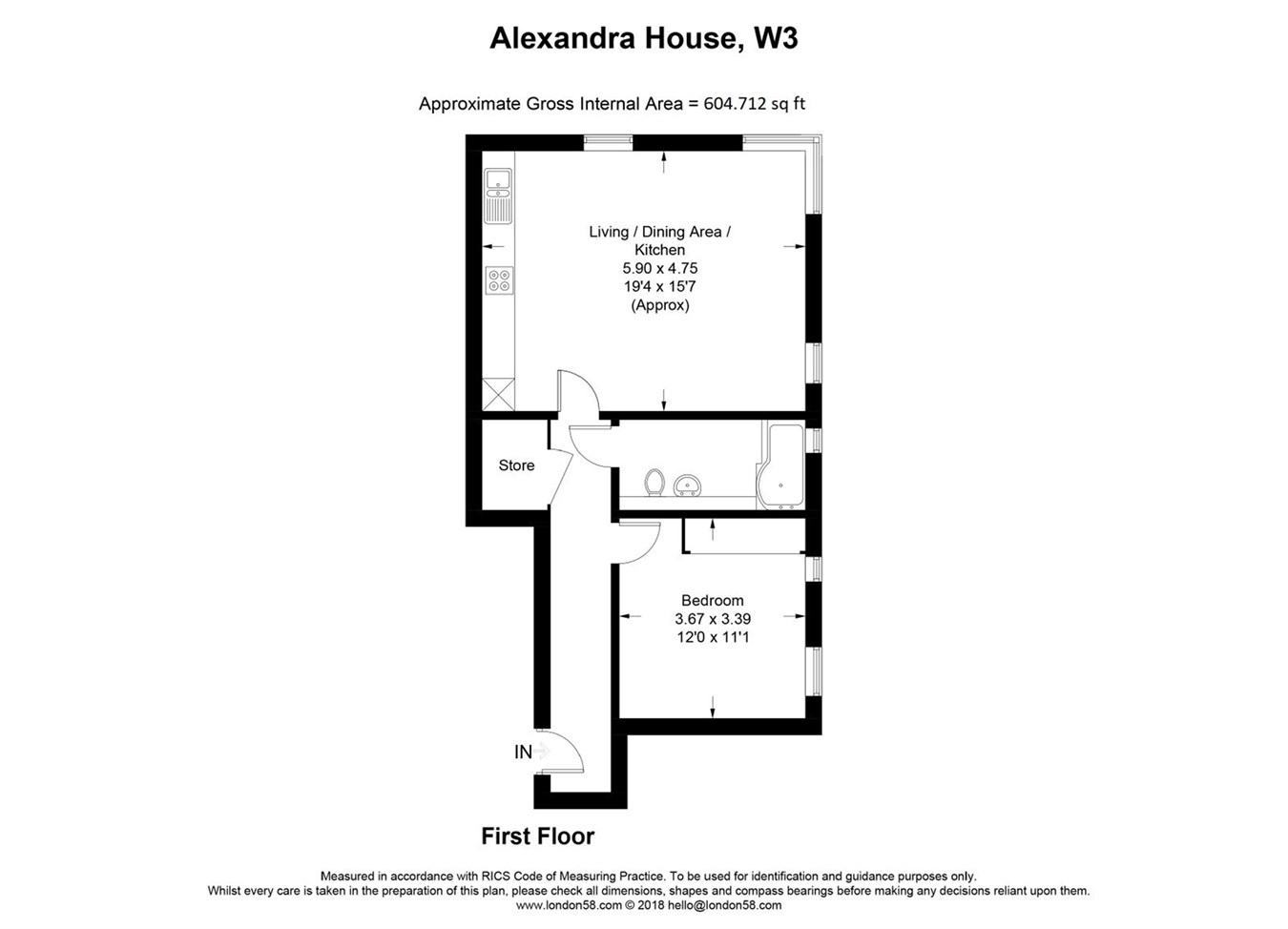 1 Bedrooms Flat for sale in Alexandra House, Acton W3