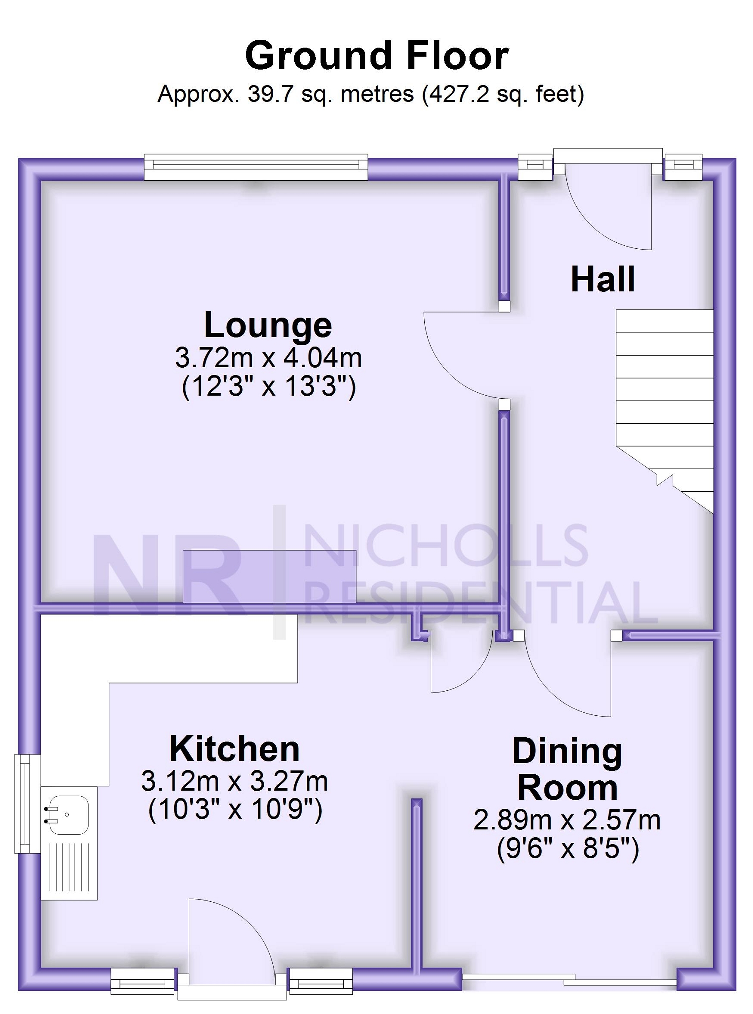 Durbin Road, Chessington, Surrey. KT9, 3 bedroom semidetached house