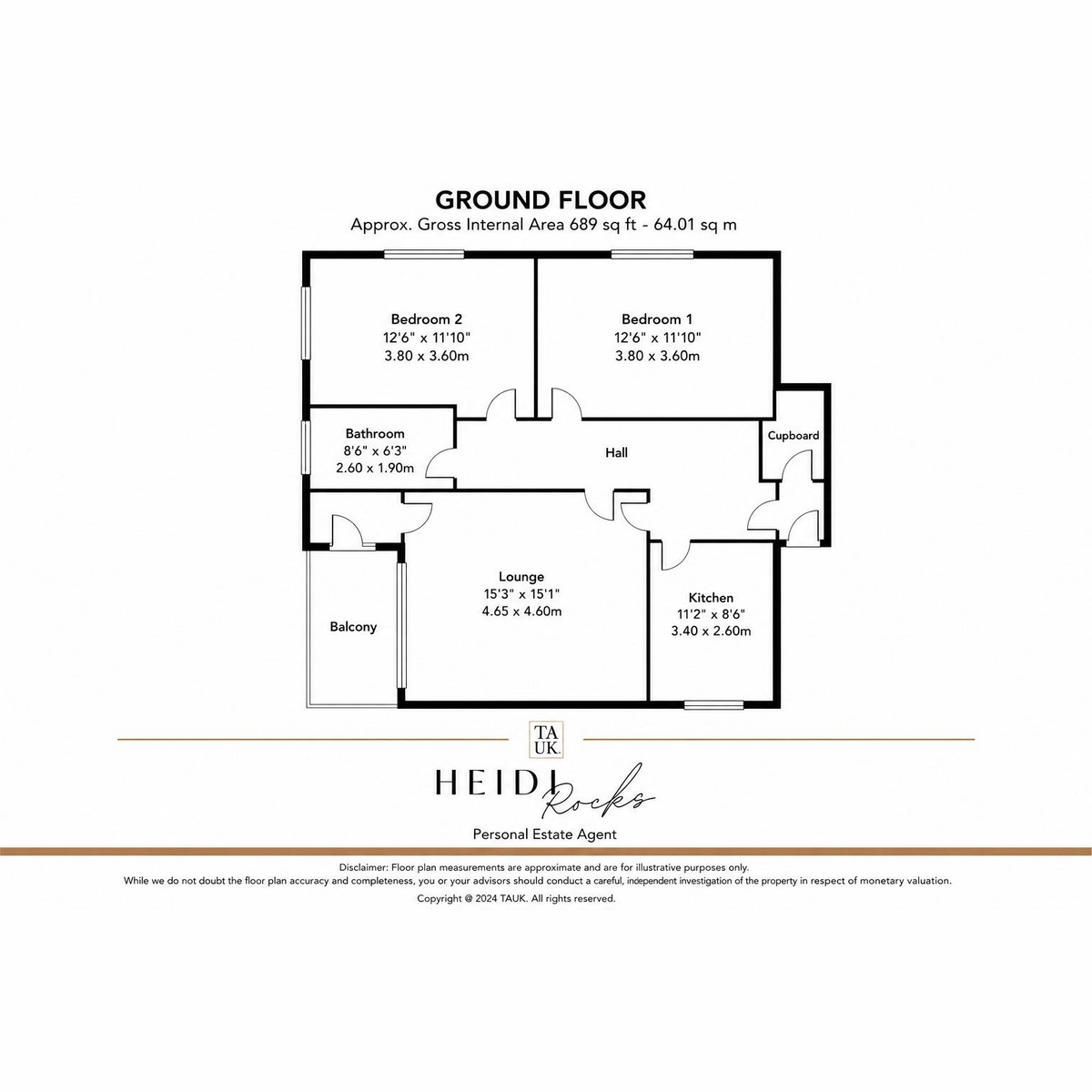 11, Cypress Close, Whitstable floorplan
