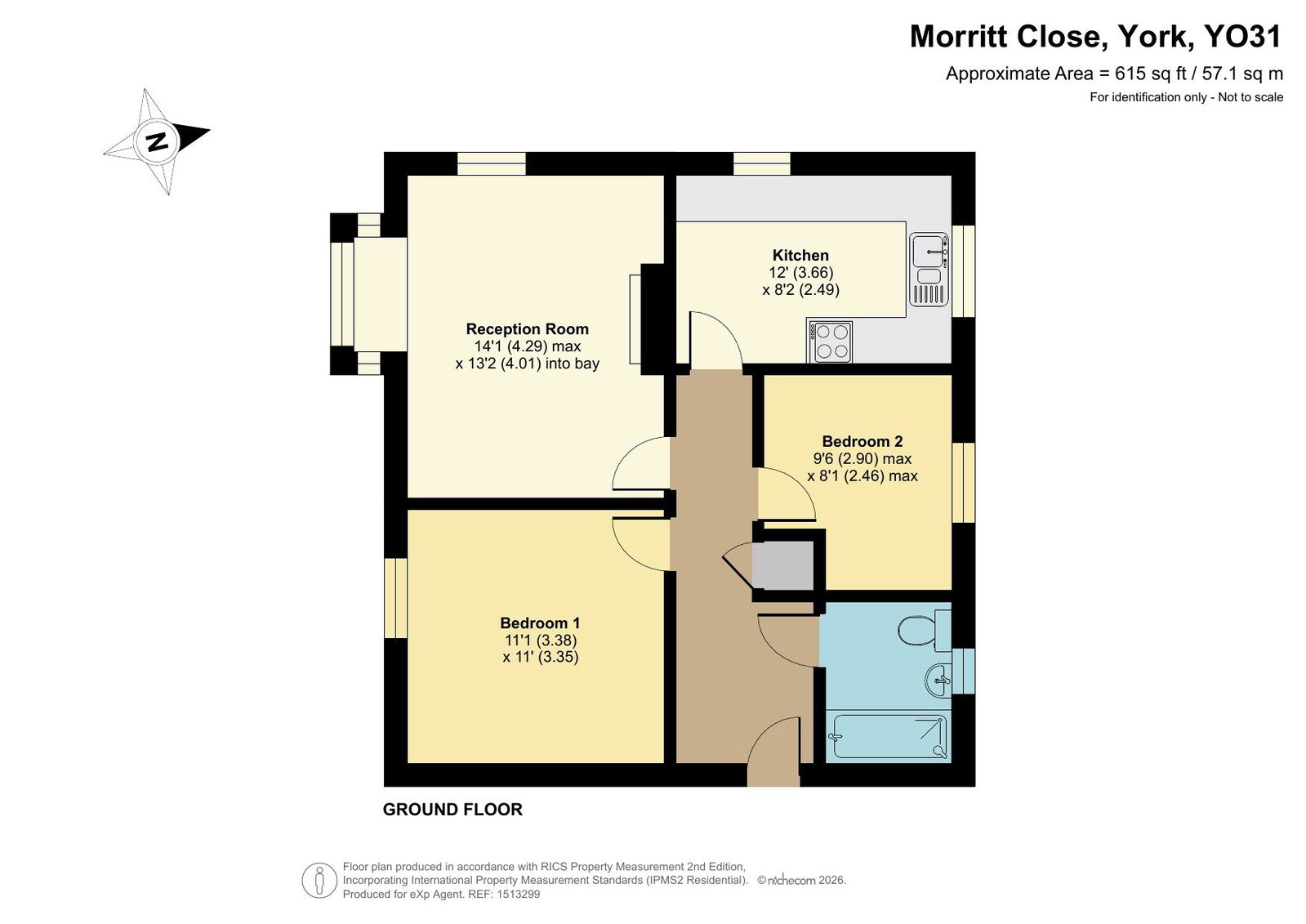 13, Morritt Close, York floorplan