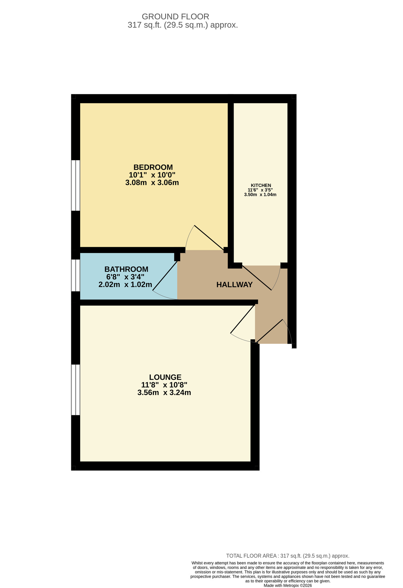 1F3, 65 St. Leonards Hill, Edinburgh floorplan