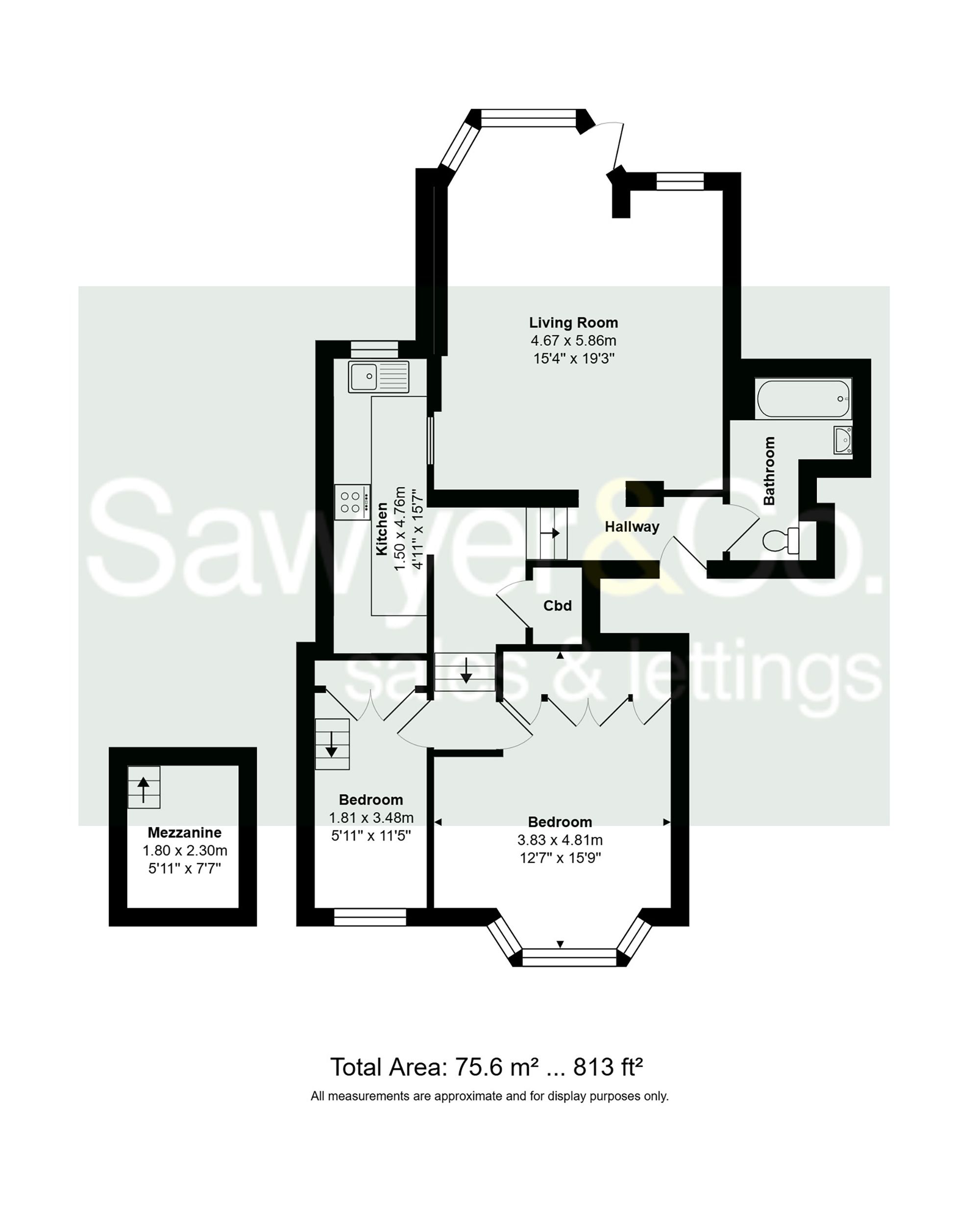 Flat 4, Malvern House, Hove floorplan