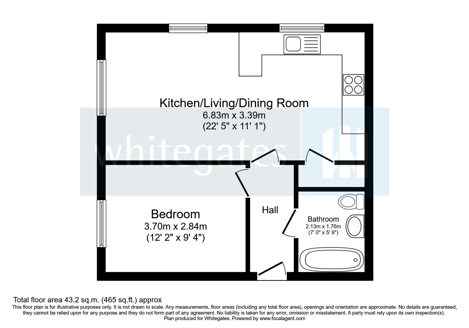 Flat 5, 31, Snow Crest Place, Nantwich floorplan