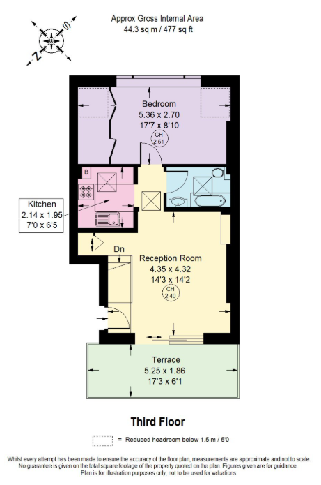 Flat 9, 35-37, Gratton Road, London floorplan