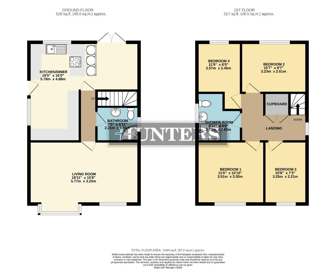 8, Hales Close, Scunthorpe floorplan
