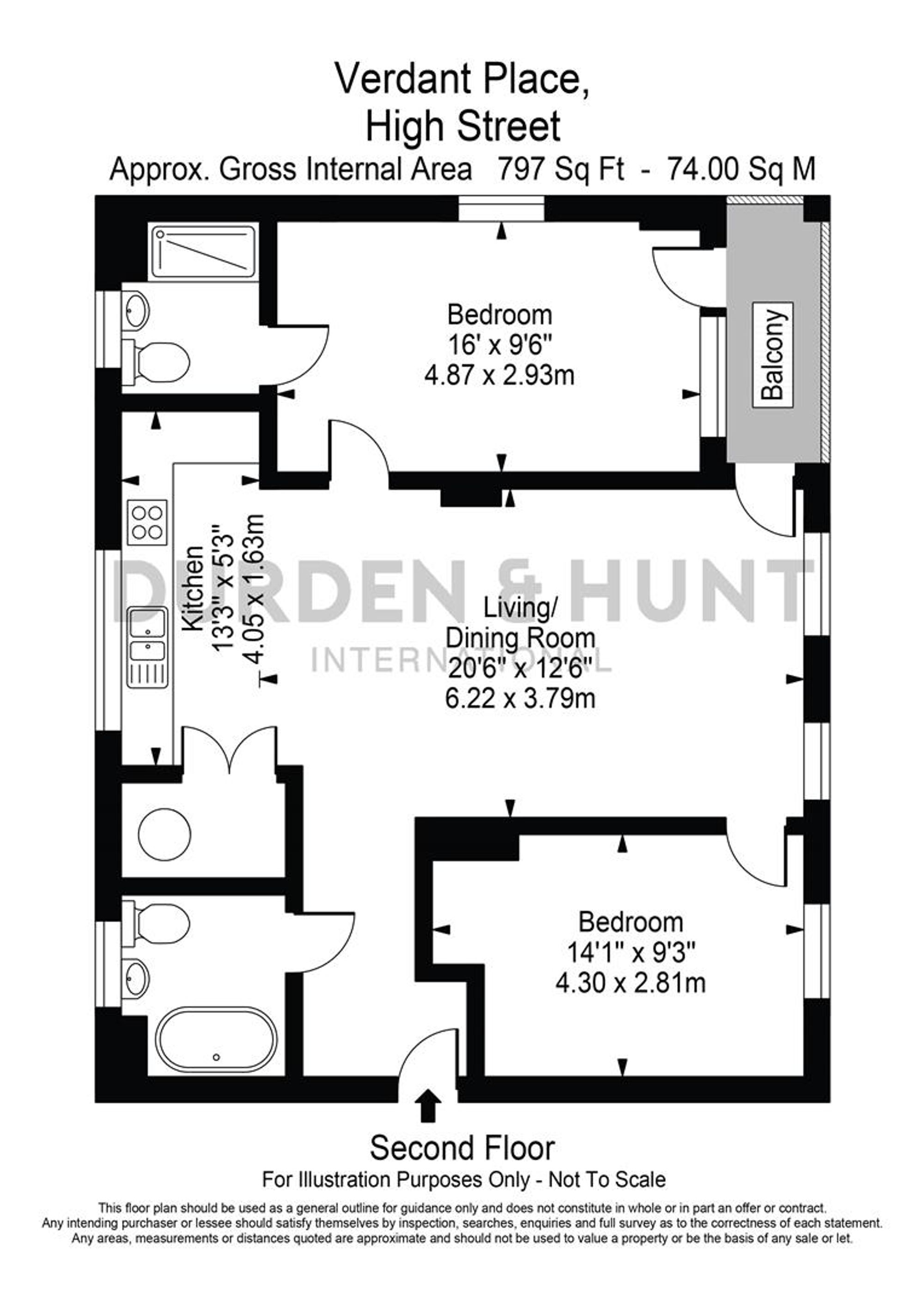 Verdant Place, High Street, Epping floorplan