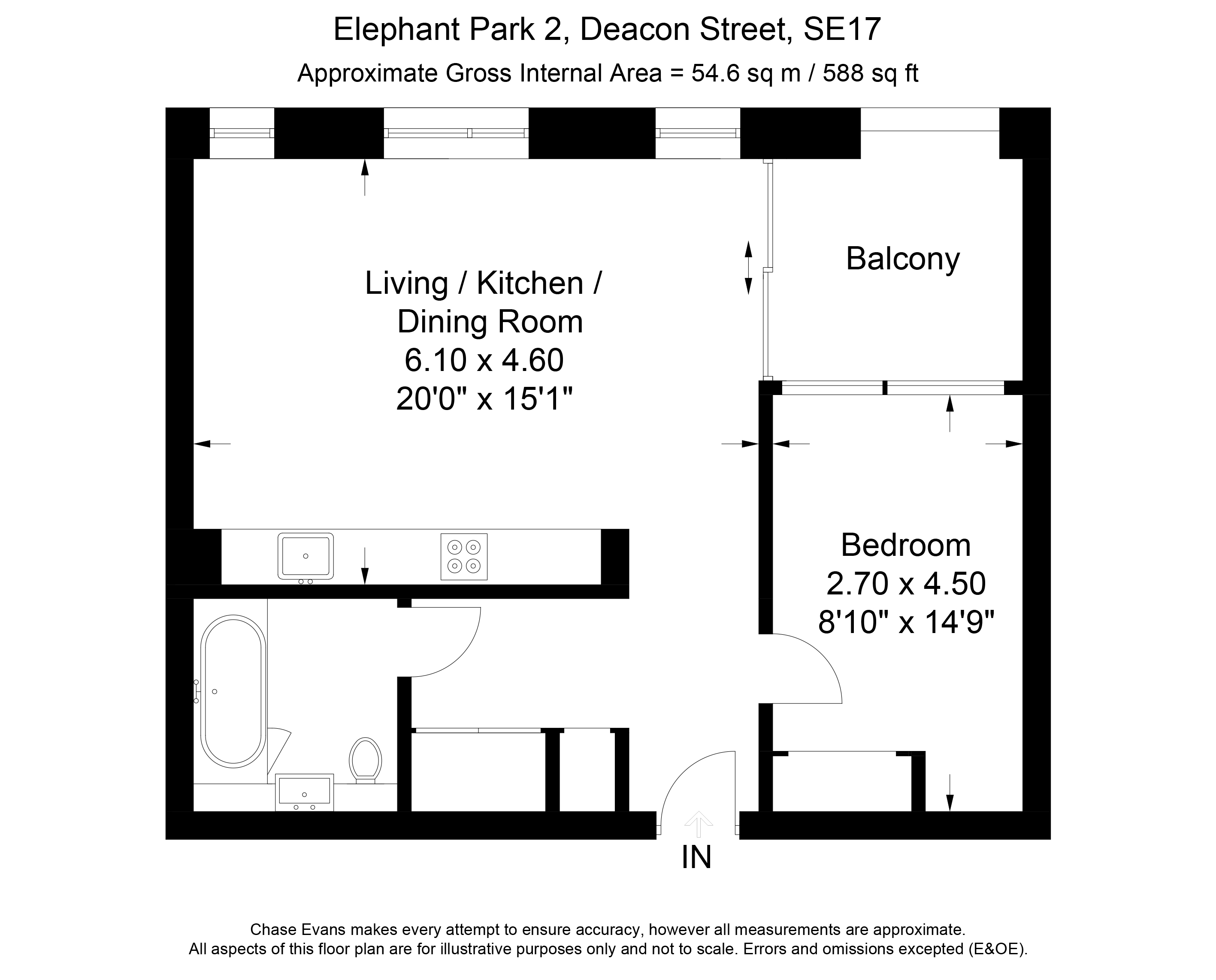 1 Bedrooms Flat to rent in Weymouth Building, Elephant Park, Elephant & Castle SE17