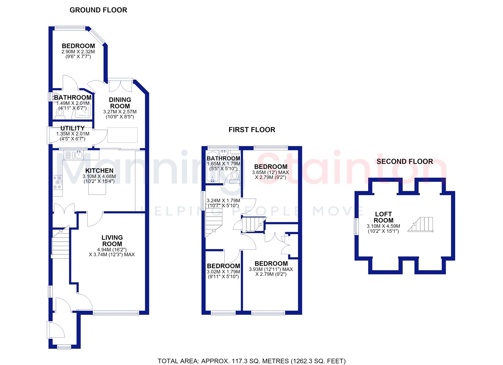 80, Swinnow Gardens, Leeds floorplan