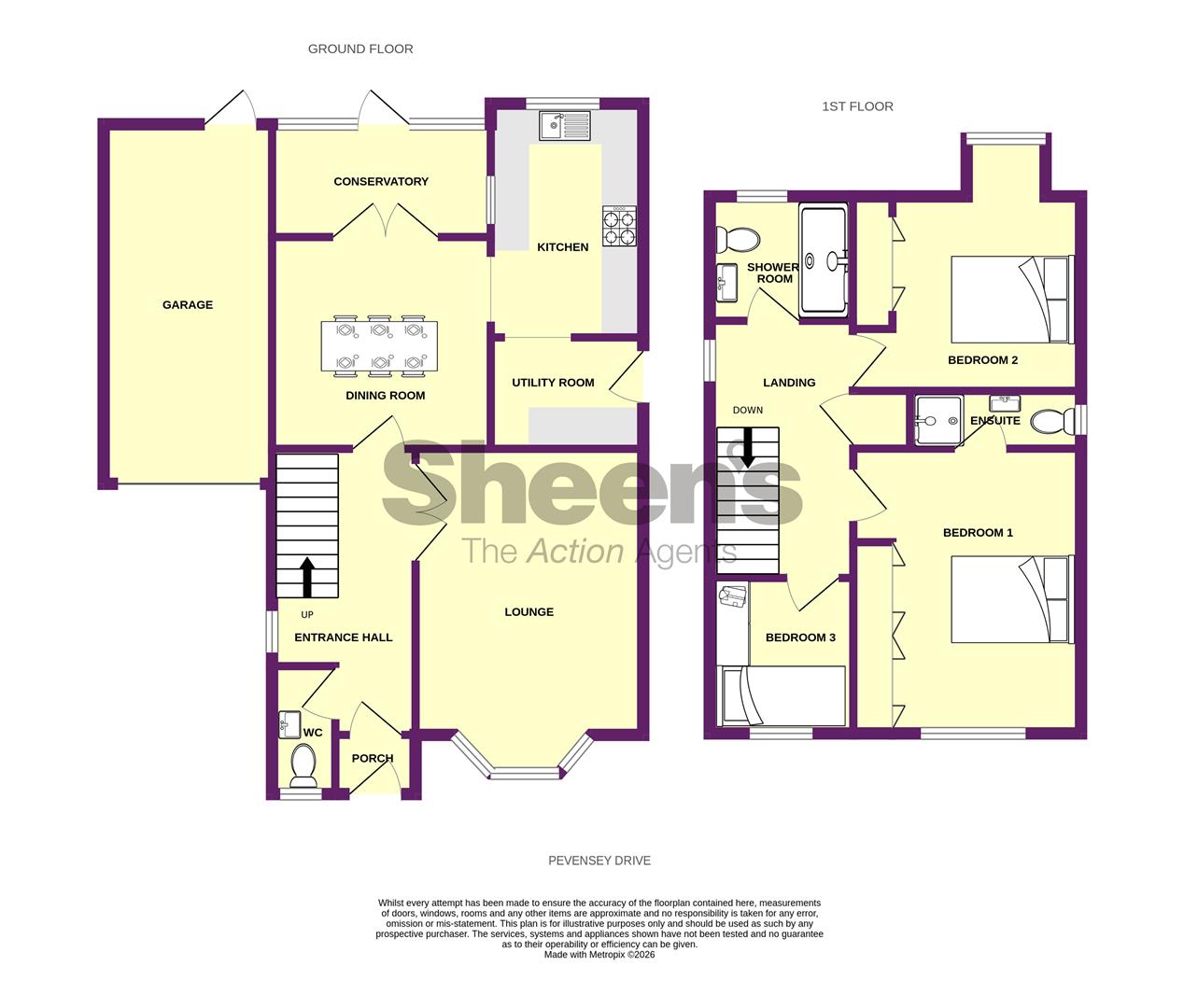 14, Pevensey Drive, Clacton-on-sea floorplan