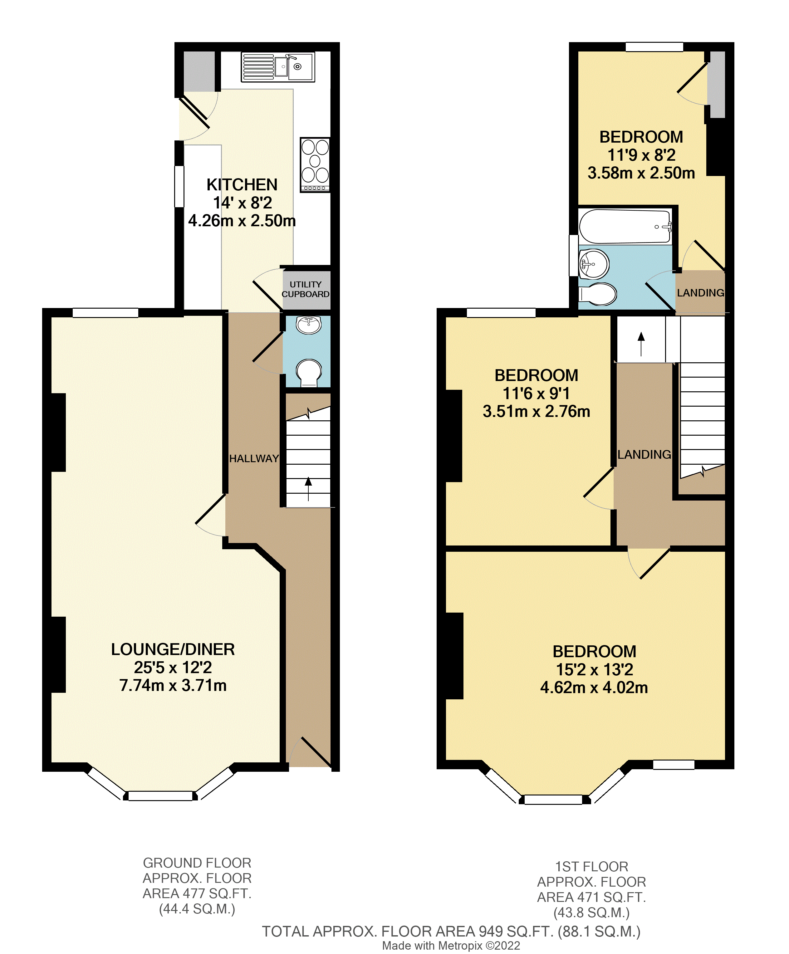 Repton Road, Brislington, Bristol BS4, 3 bedroom terraced house for