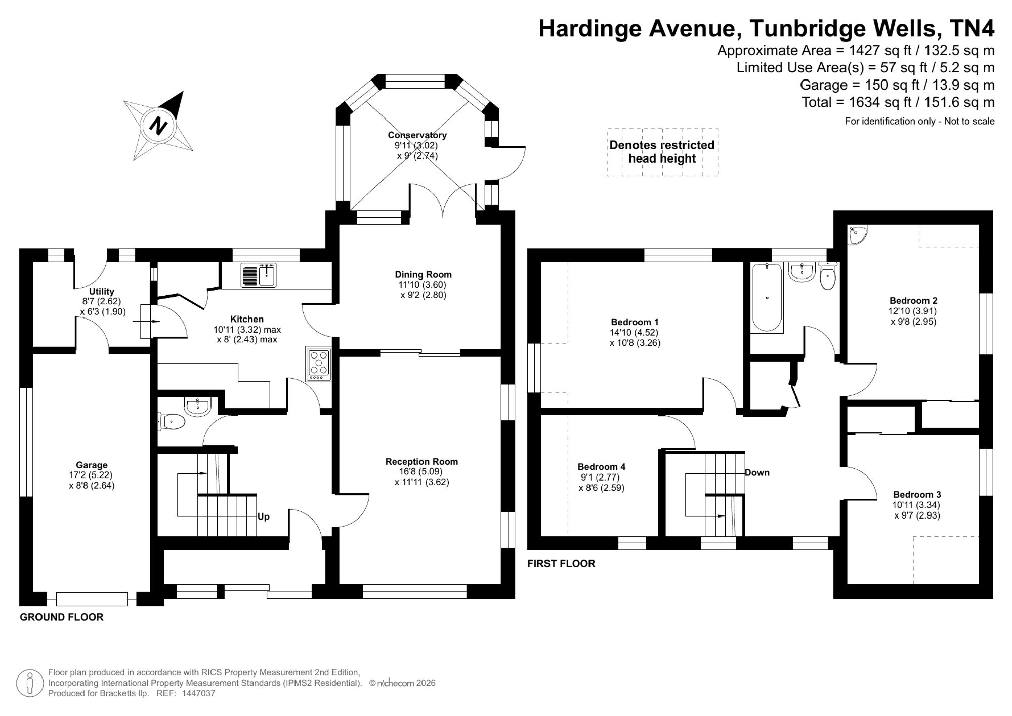 6 Hardinge Avenue, Tunbridge Wells floorplan