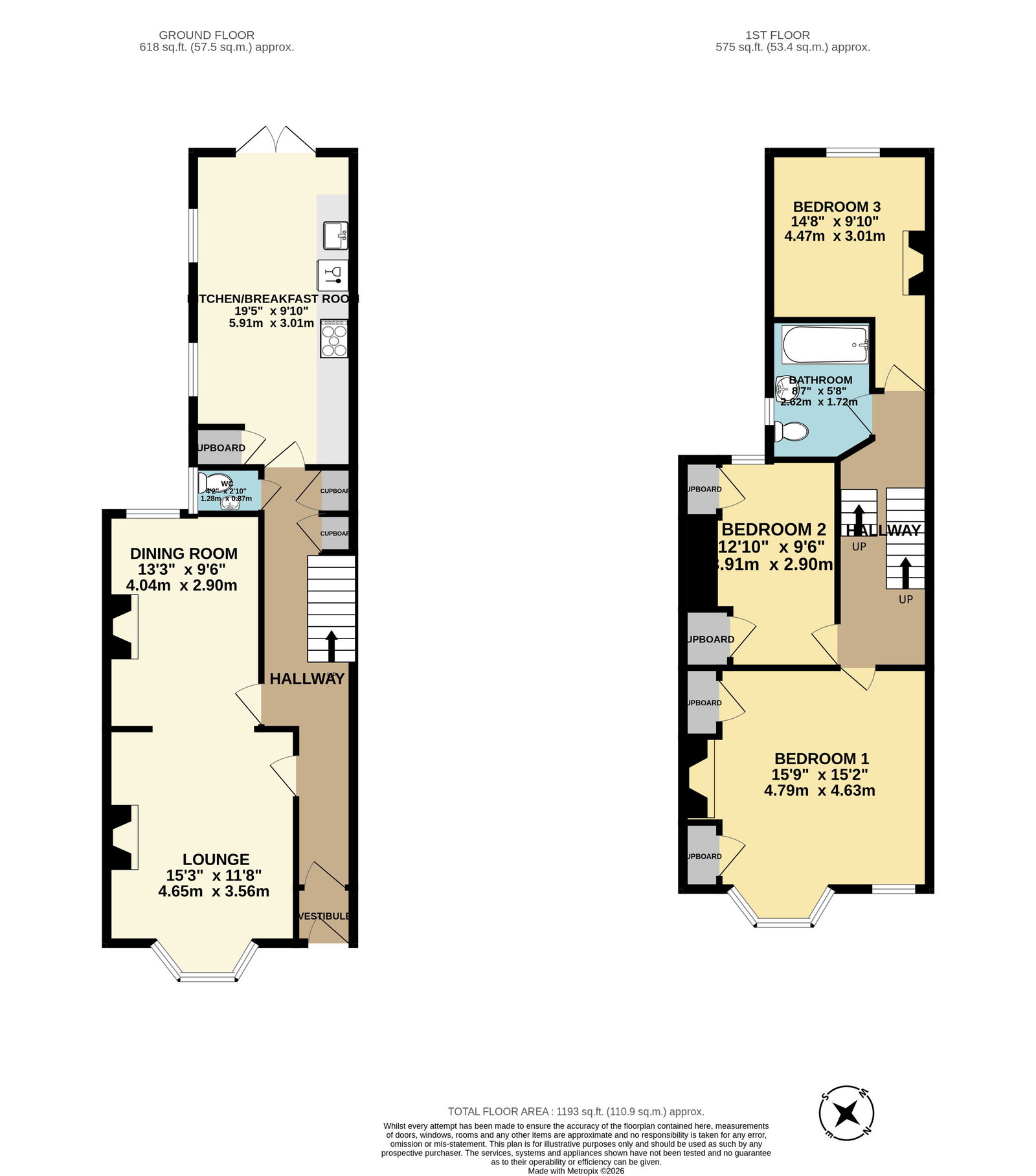 39, Gifford Place, Plymouth floorplan