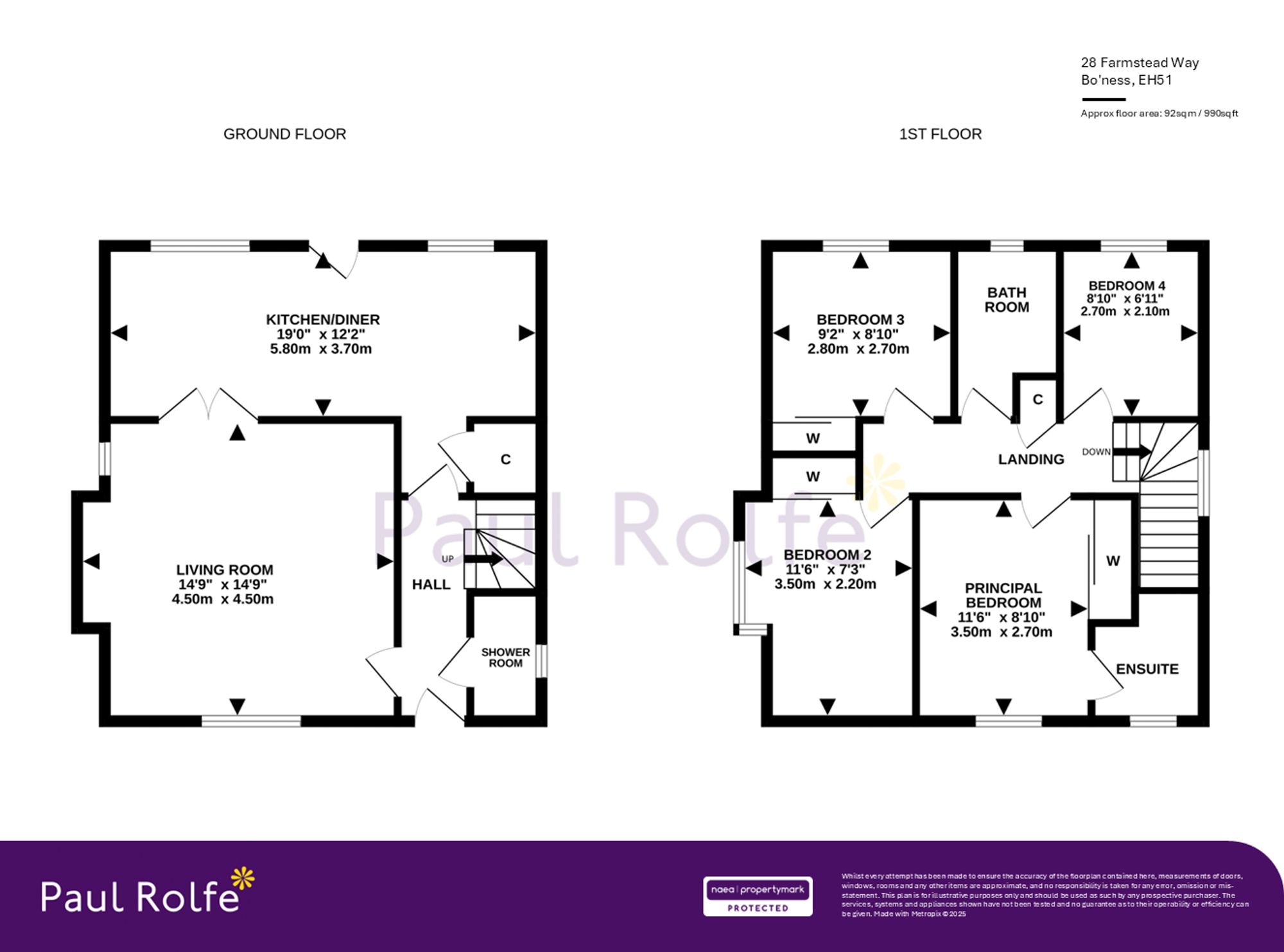 28 Farmstead Way, Bo'ness floorplan