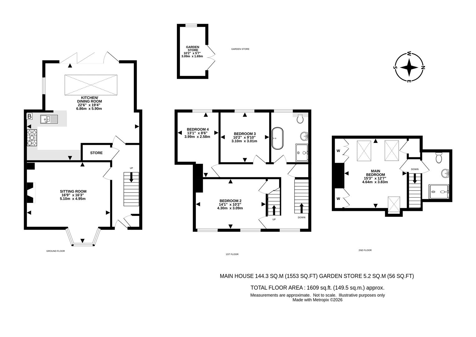 20, Howard Close, Tadworth floorplan