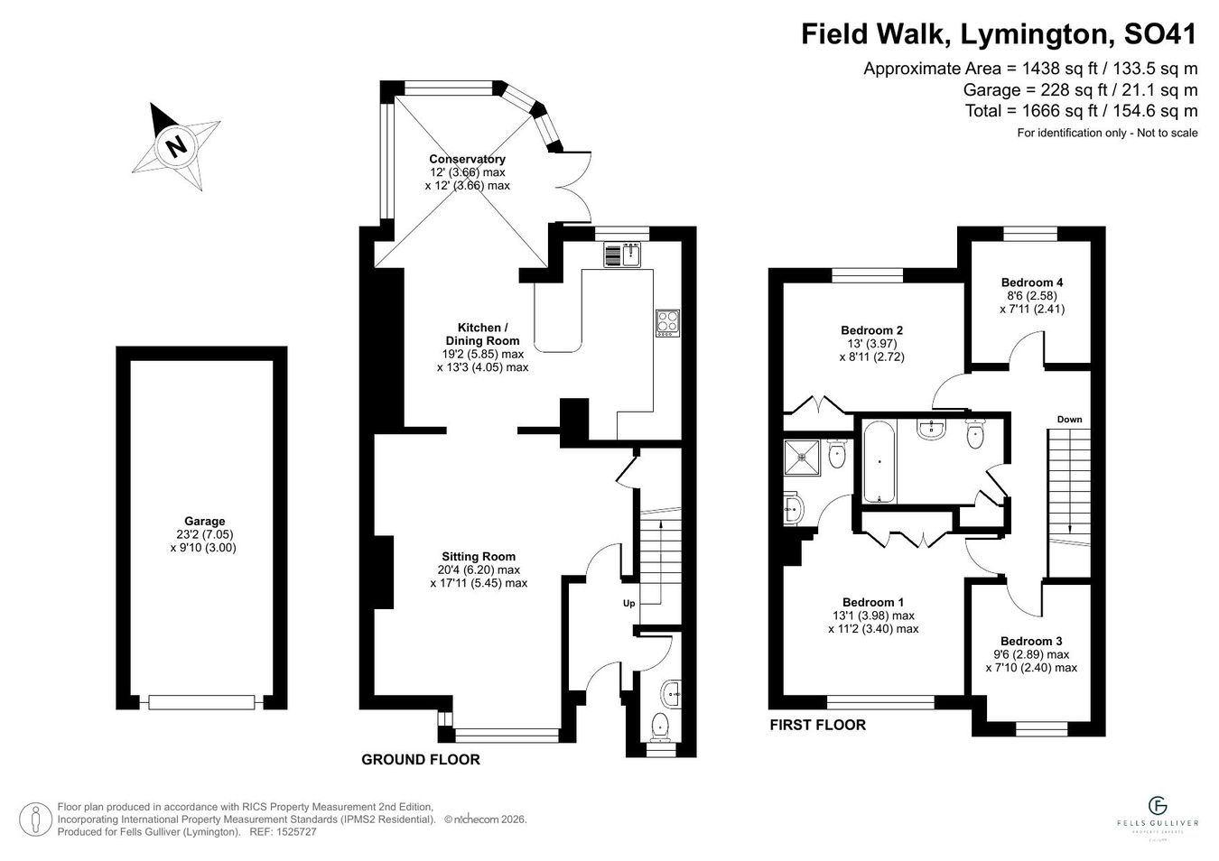 6, Field Walk, Lymington floorplan
