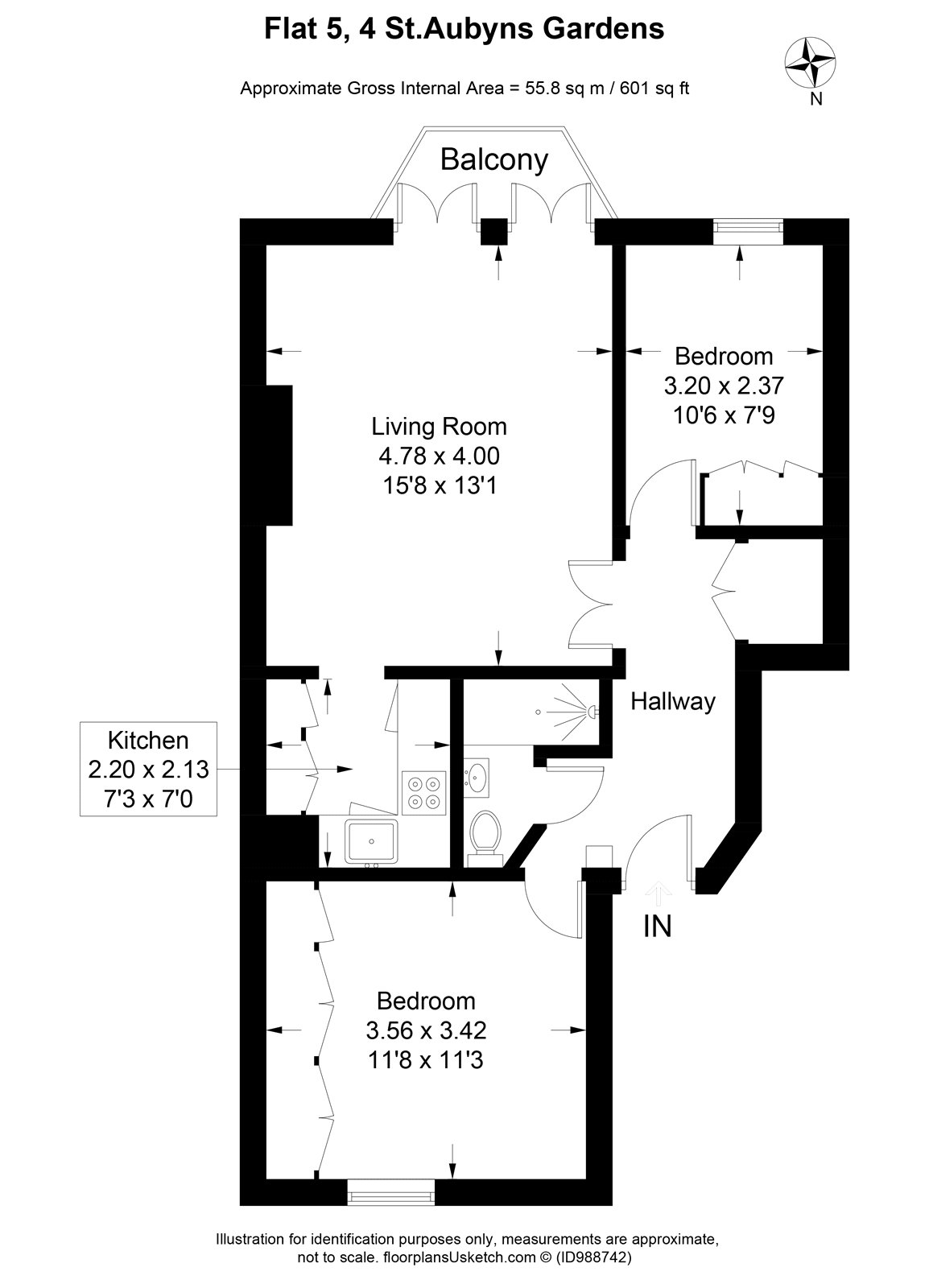 St Aubyns Gardens, East Sussex floorplan