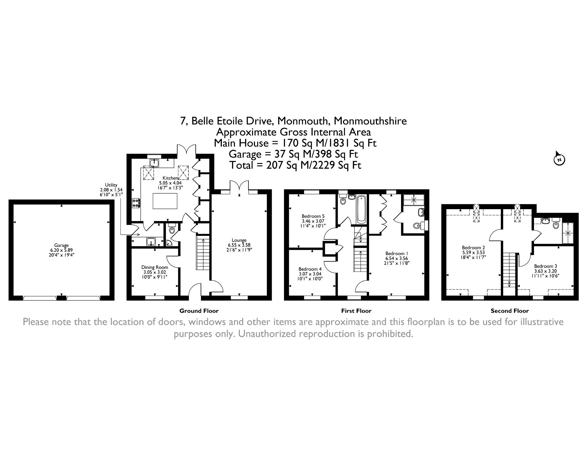 7, Belle Etoile Drive, Monmouth floorplan