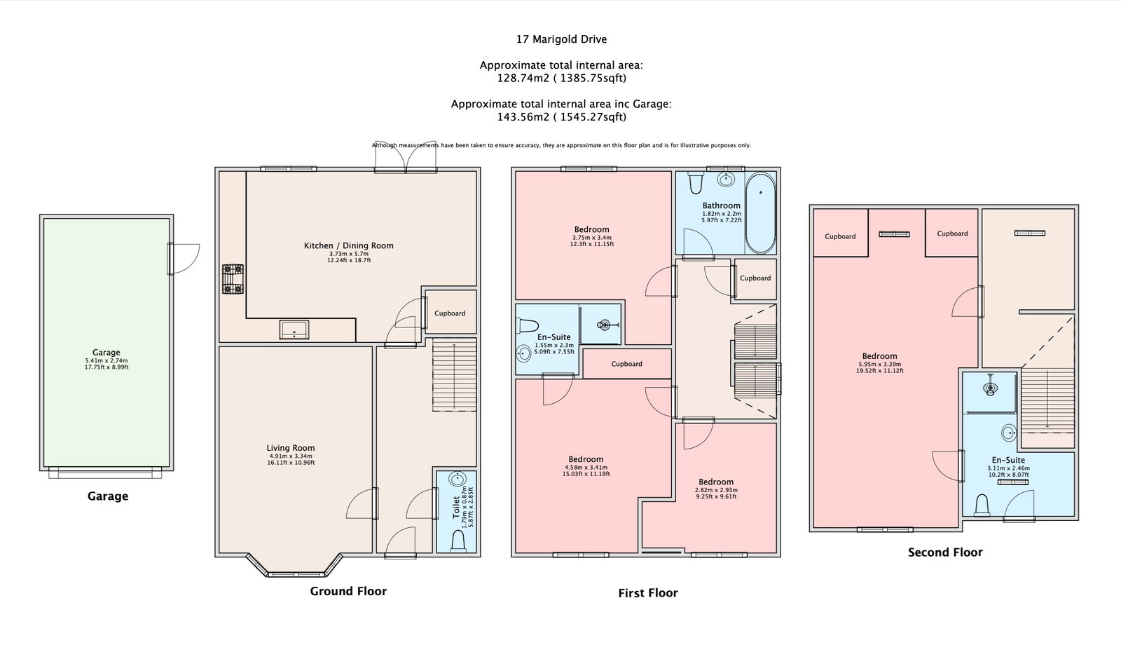 17, Marigold Drive, Sittingbourne floorplan