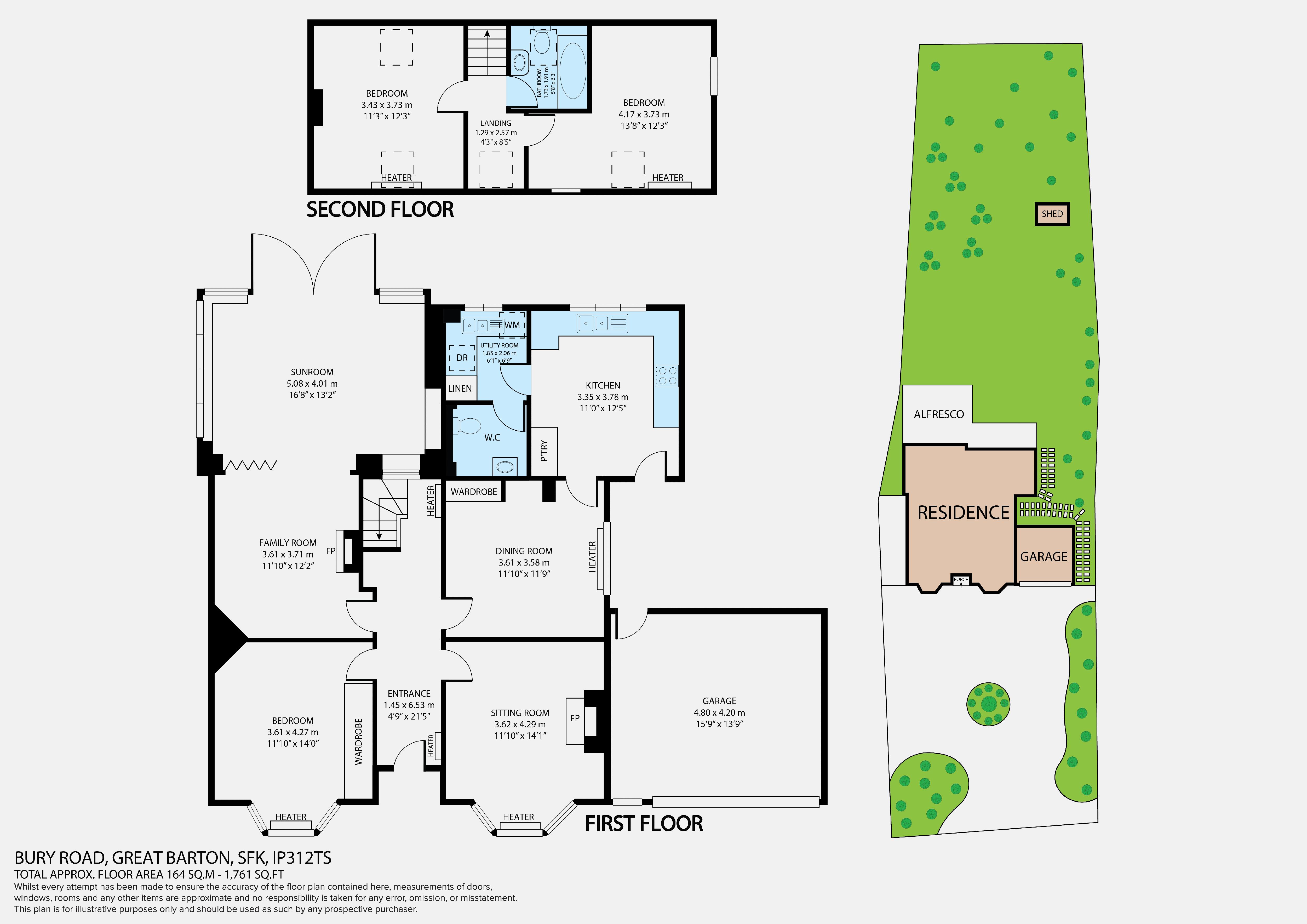 Hamstede, Bury Road, Bury St. Edmunds floorplan